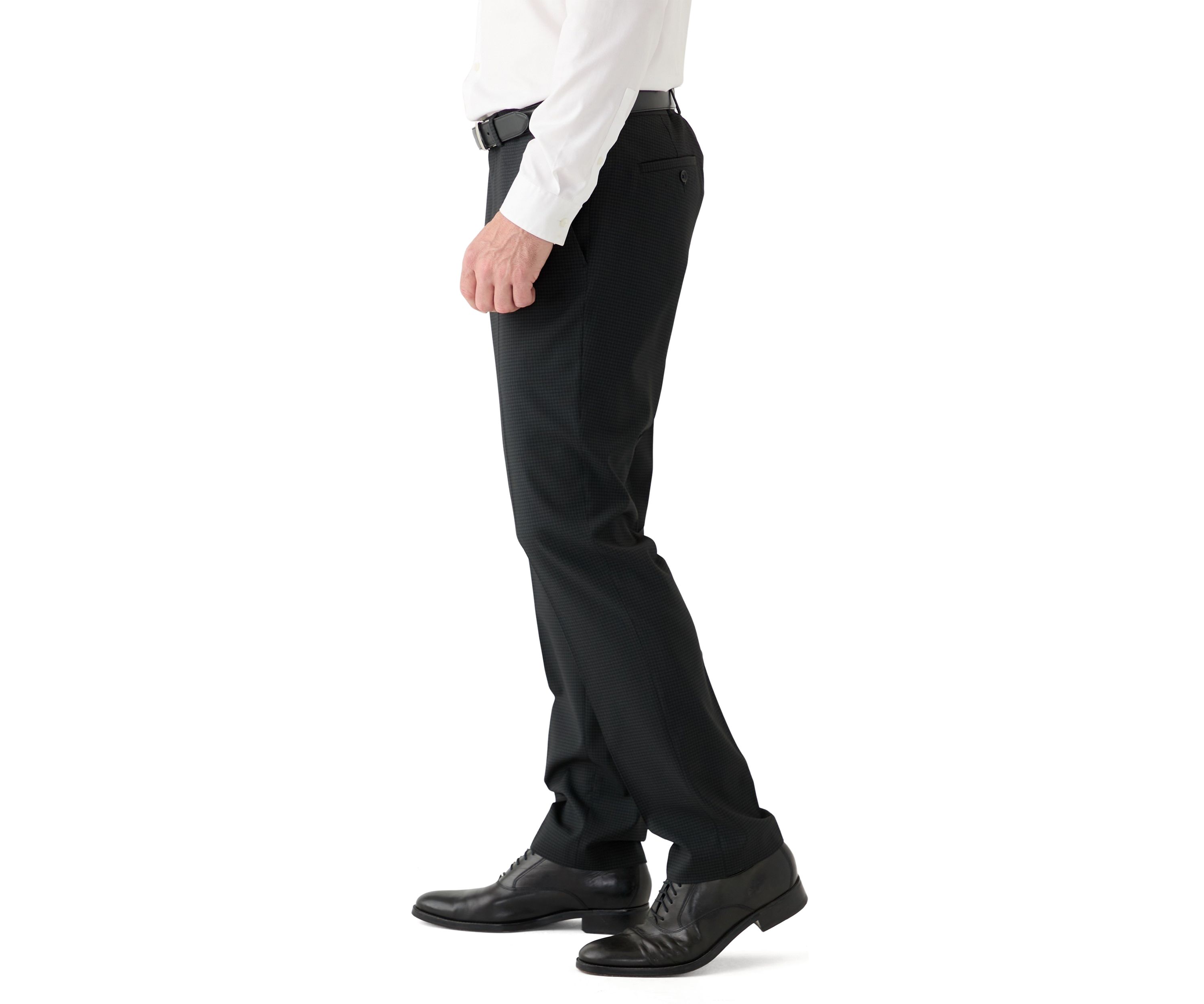 Mens Mini Check Pattern Suit Pants