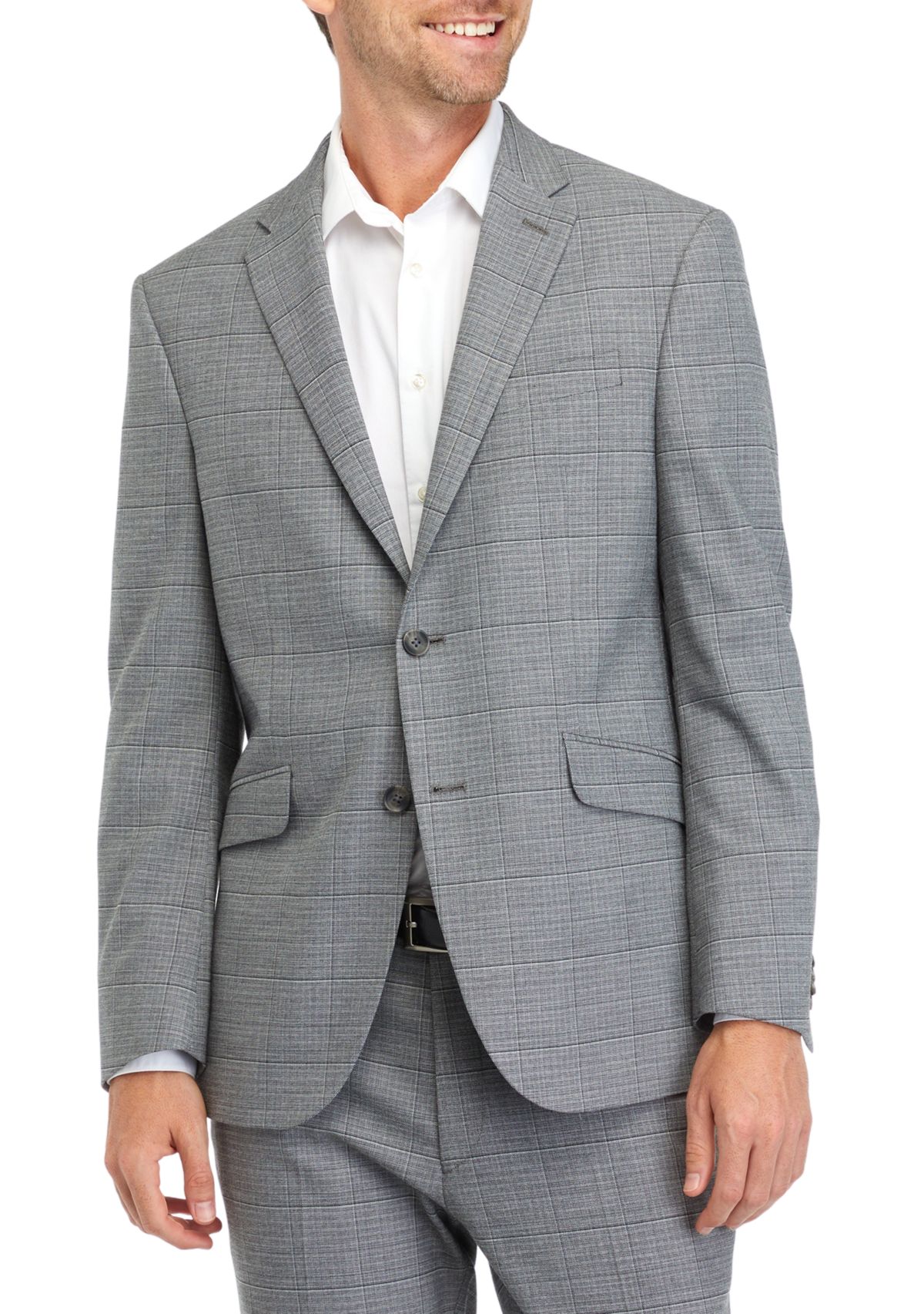 Mens Windowpane Suit Separate Coat