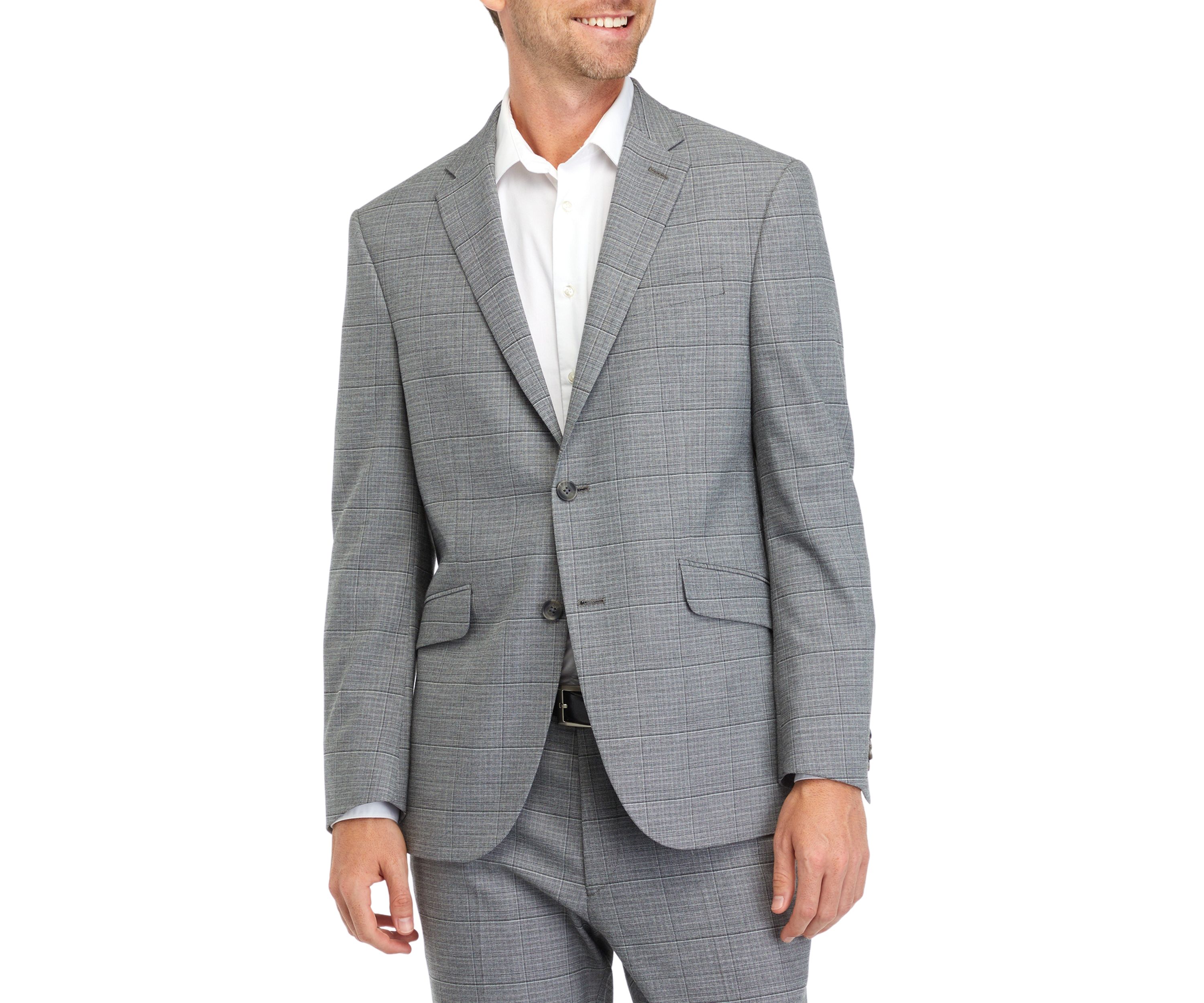 Mens Windowpane Suit Separate Coat