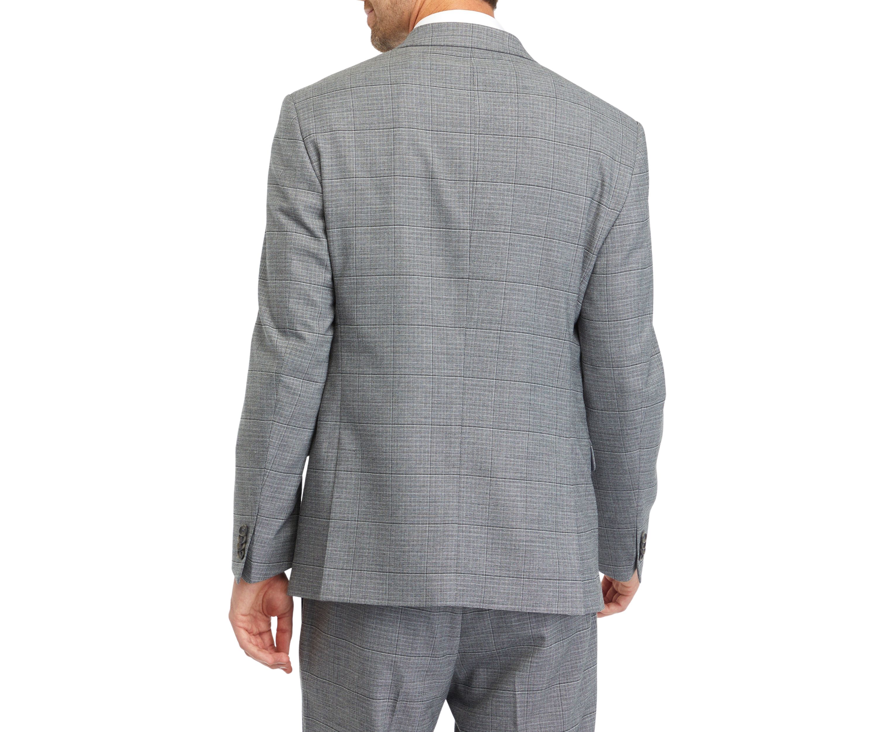Mens Windowpane Suit Separate Coat