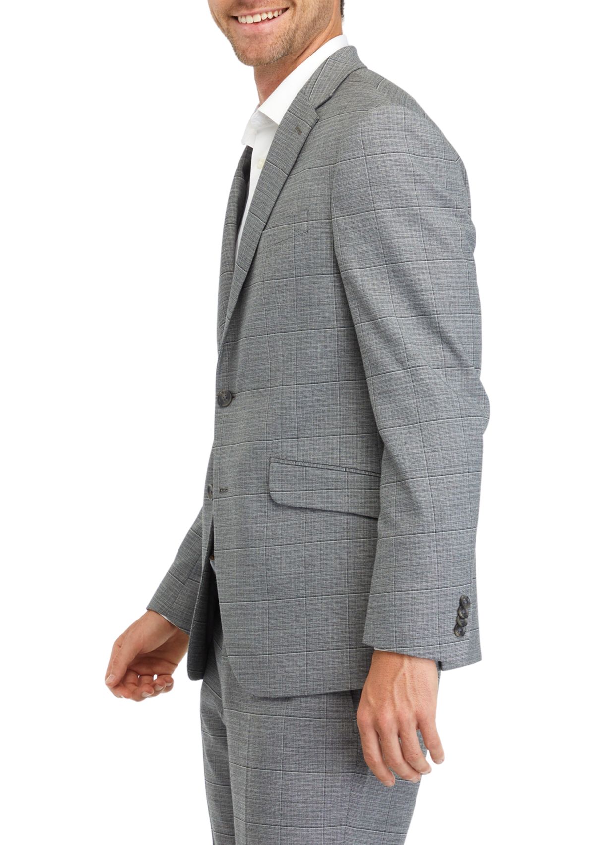 Mens Windowpane Suit Separate Coat
