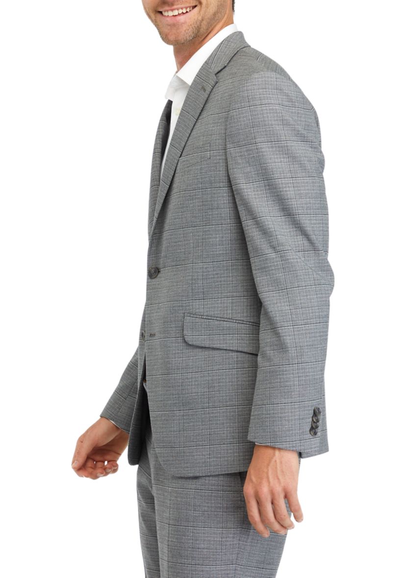 Mens Windowpane Suit Separate Coat