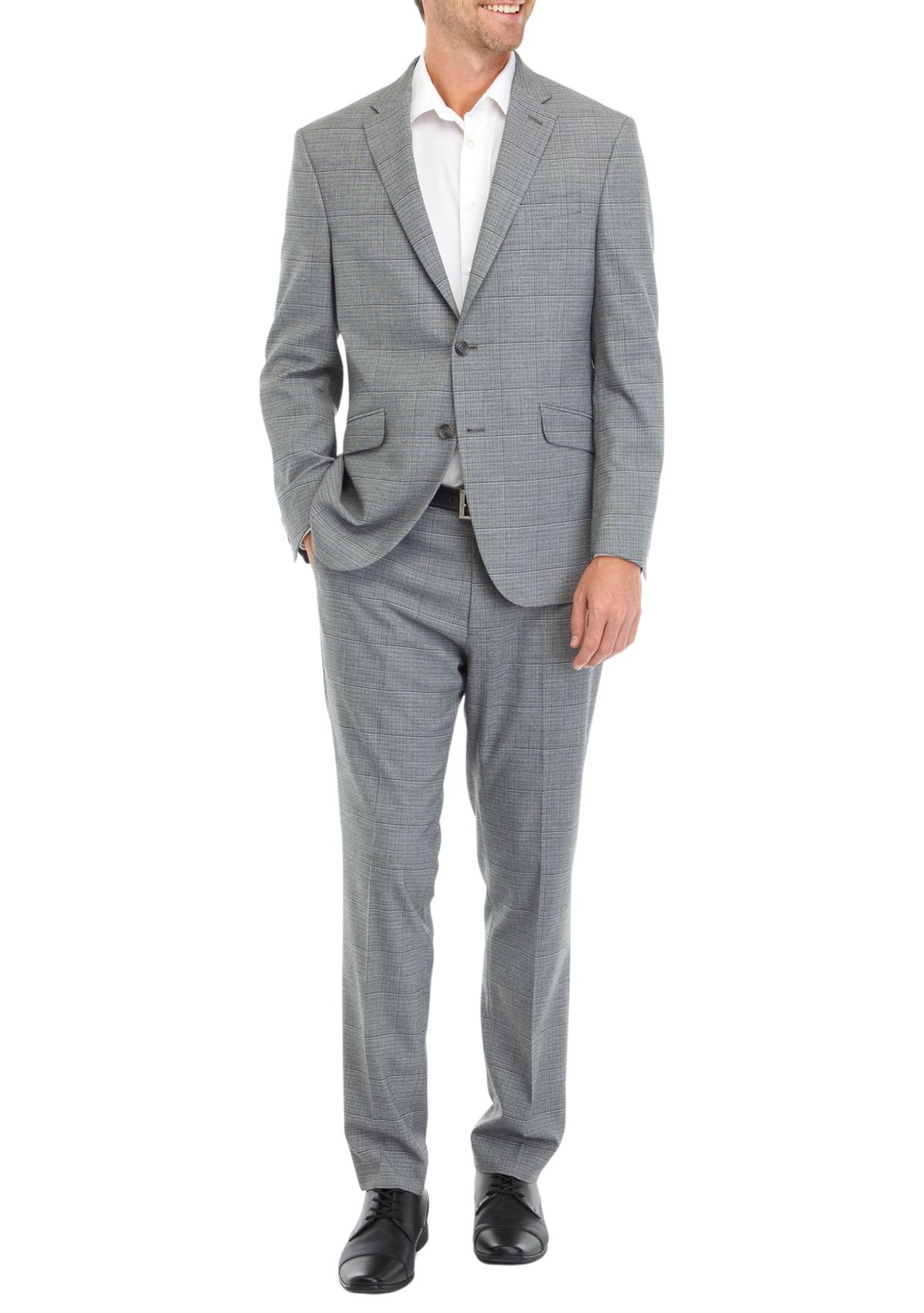 Mens Windowpane Suit Separate Coat