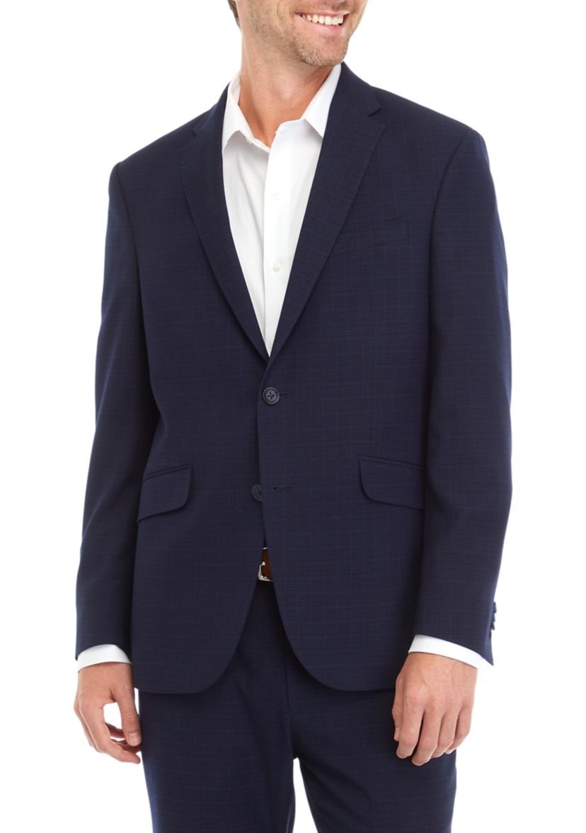 Mens Navy Multi Suit Separate Coat