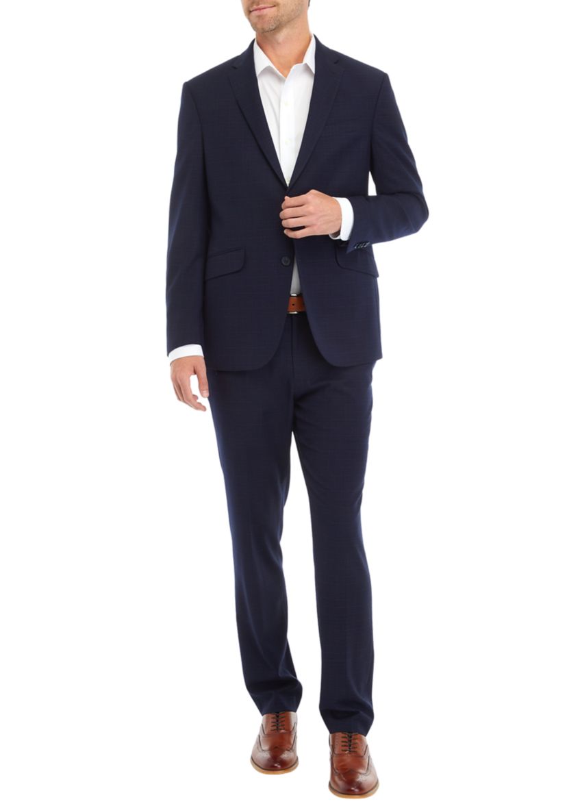 Mens Navy Multi Suit Separate Coat