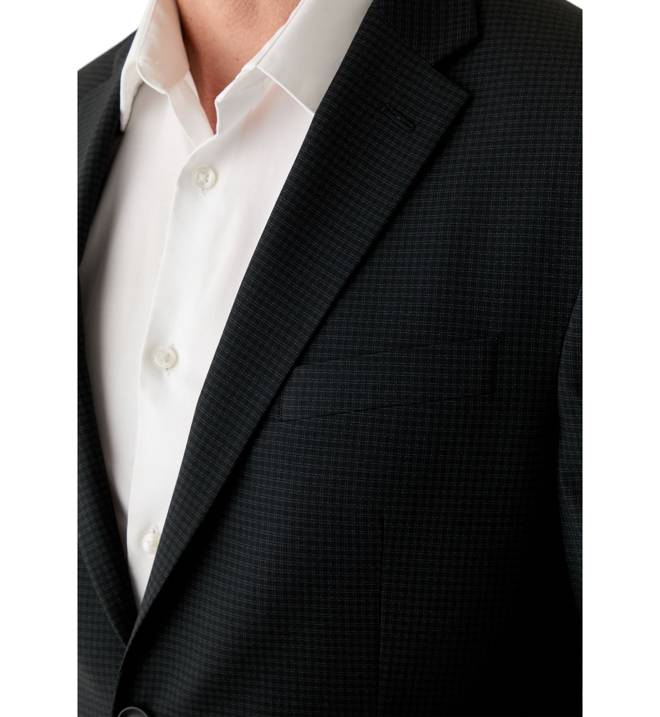 Mens Mini Check Pattern Suit Jacket