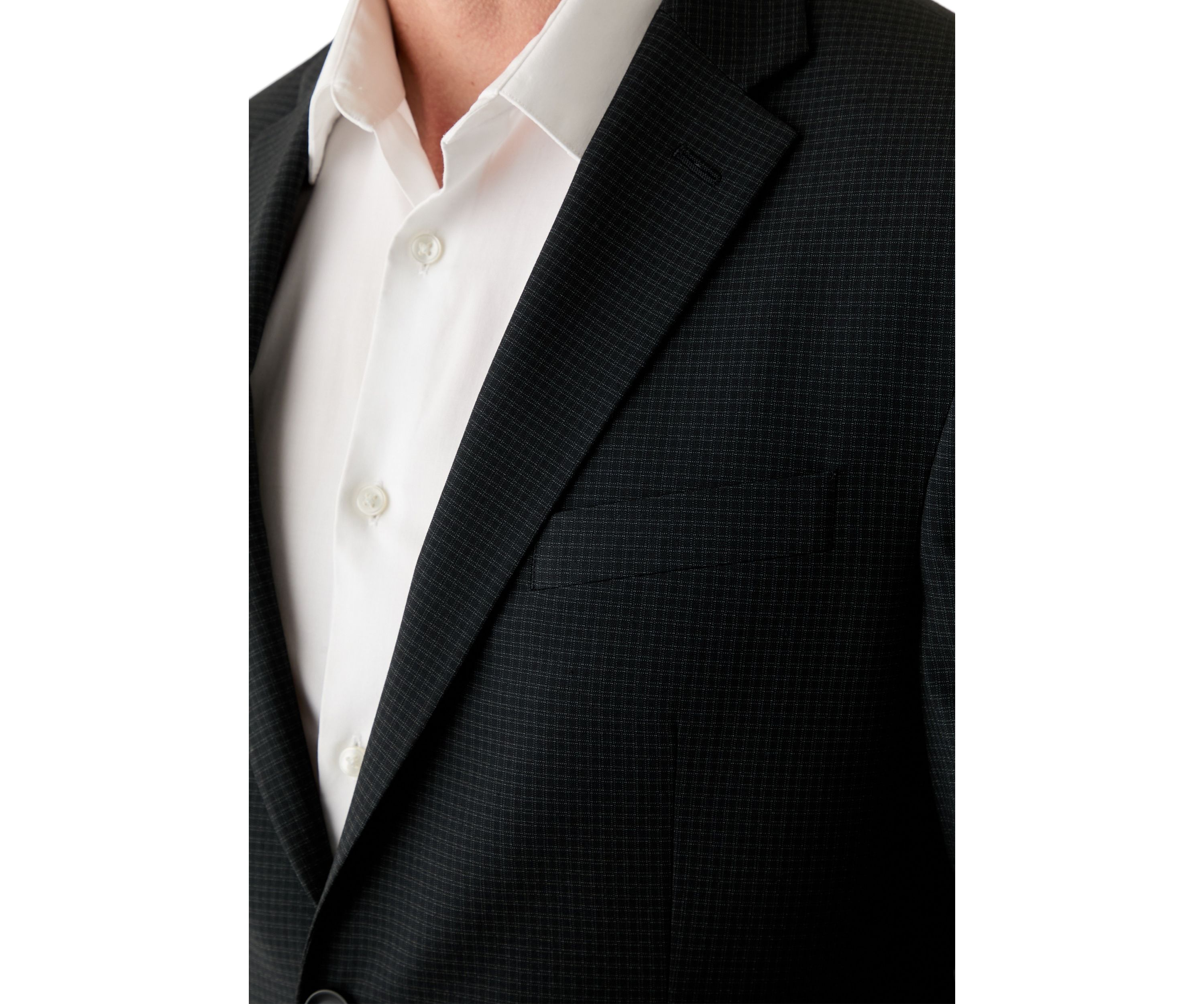 Mens Mini Check Pattern Suit Jacket