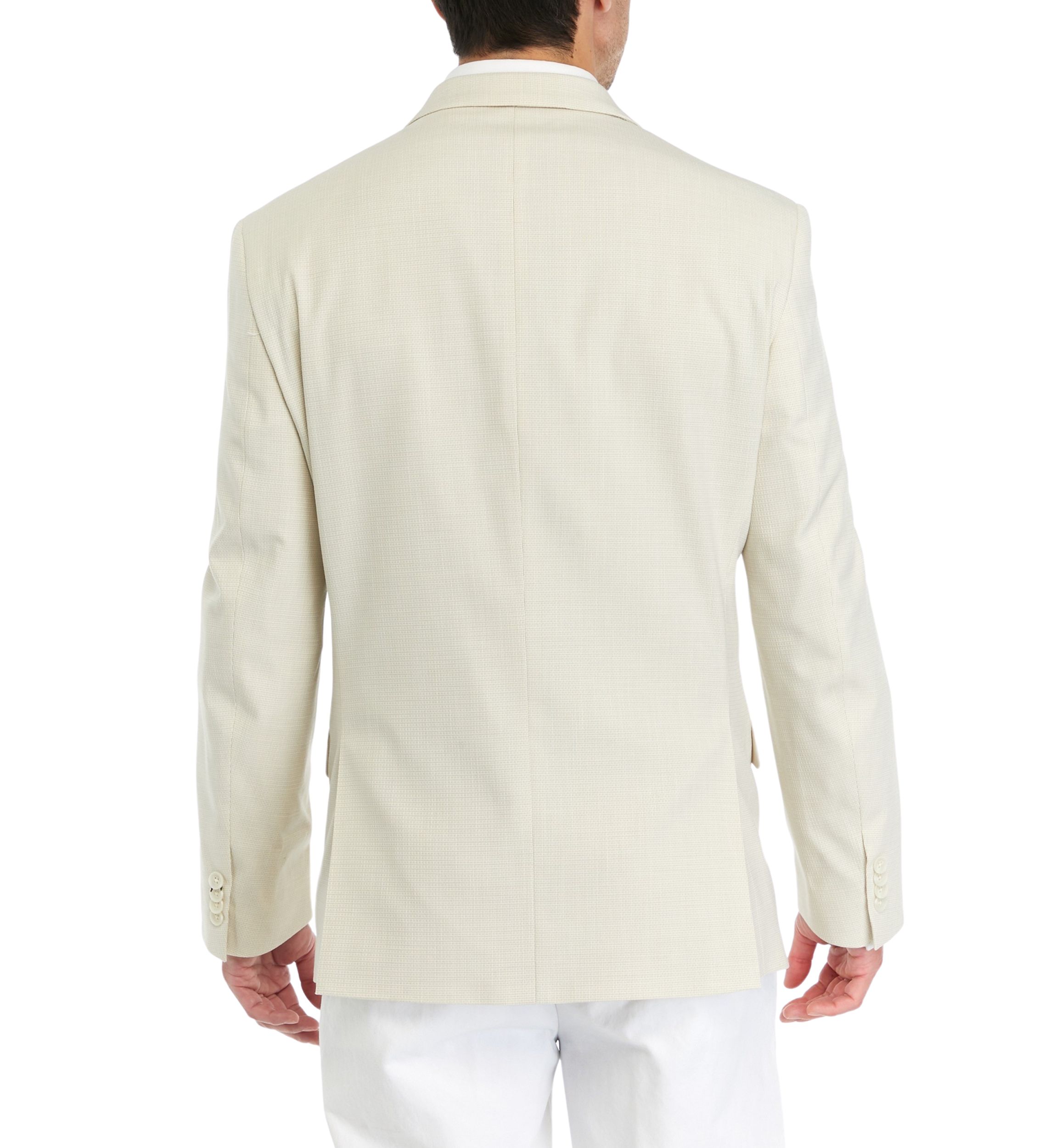 Mens Mini Check Slim Techni-Cole Sport Coat