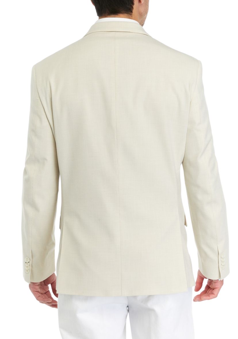 Mens Mini Check Slim Techni-Cole Sport Coat