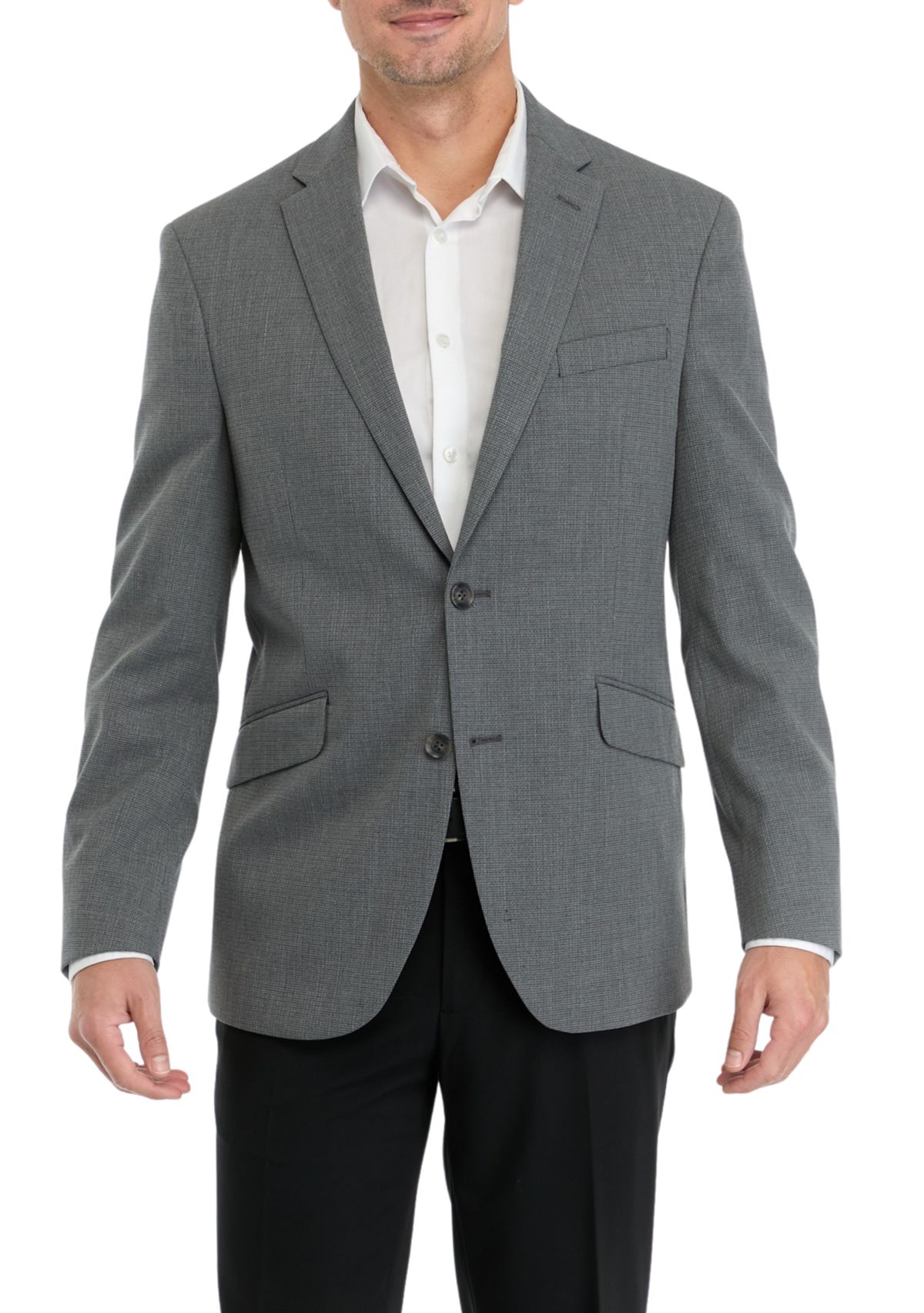 Mens Mini Check Slim Techni-Cole Sport Coat
