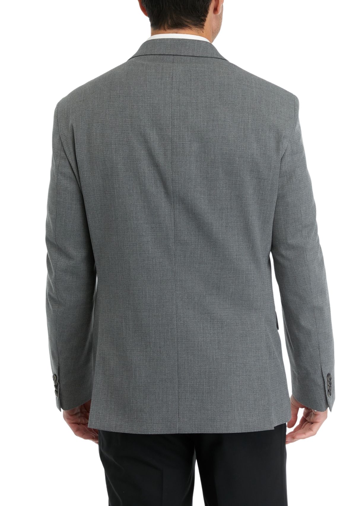 Mens Mini Check Slim Techni-Cole Sport Coat
