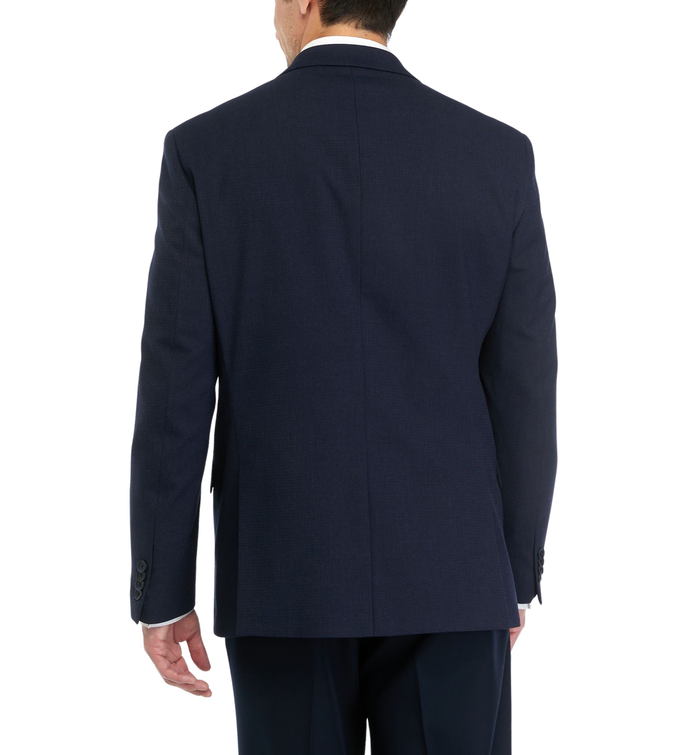 Mens Mini Check Slim Techni-Cole Sport Coat