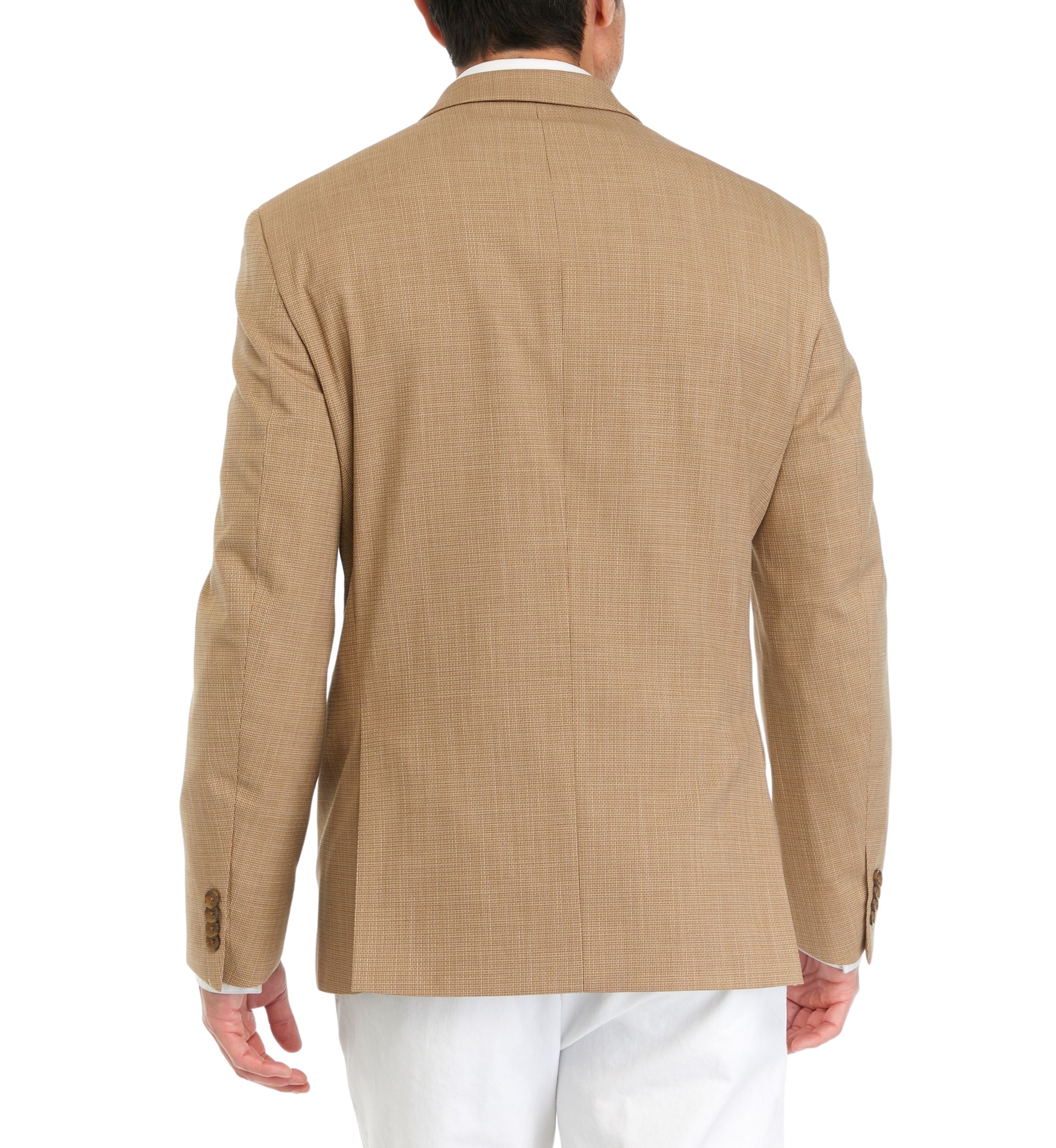 Mens Mini Check Slim Techni-Cole Sport Coat