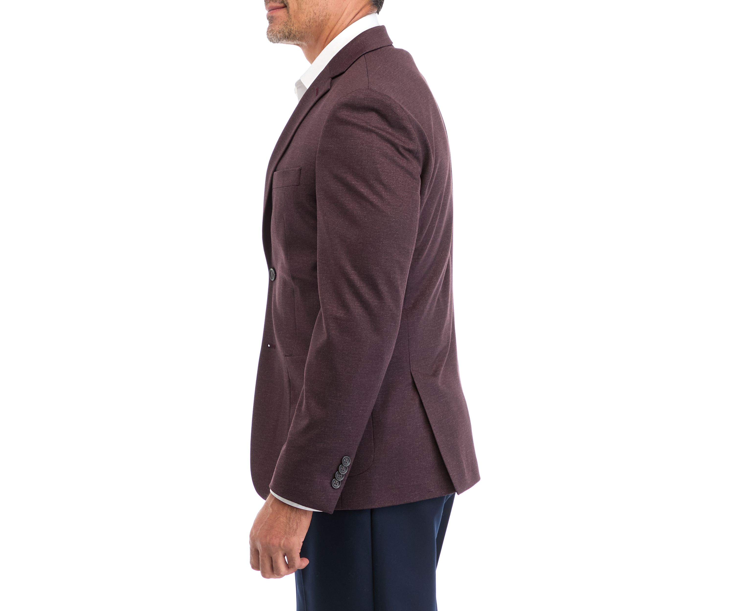 Burgundy Knit Techni-Cole Sport Coat 