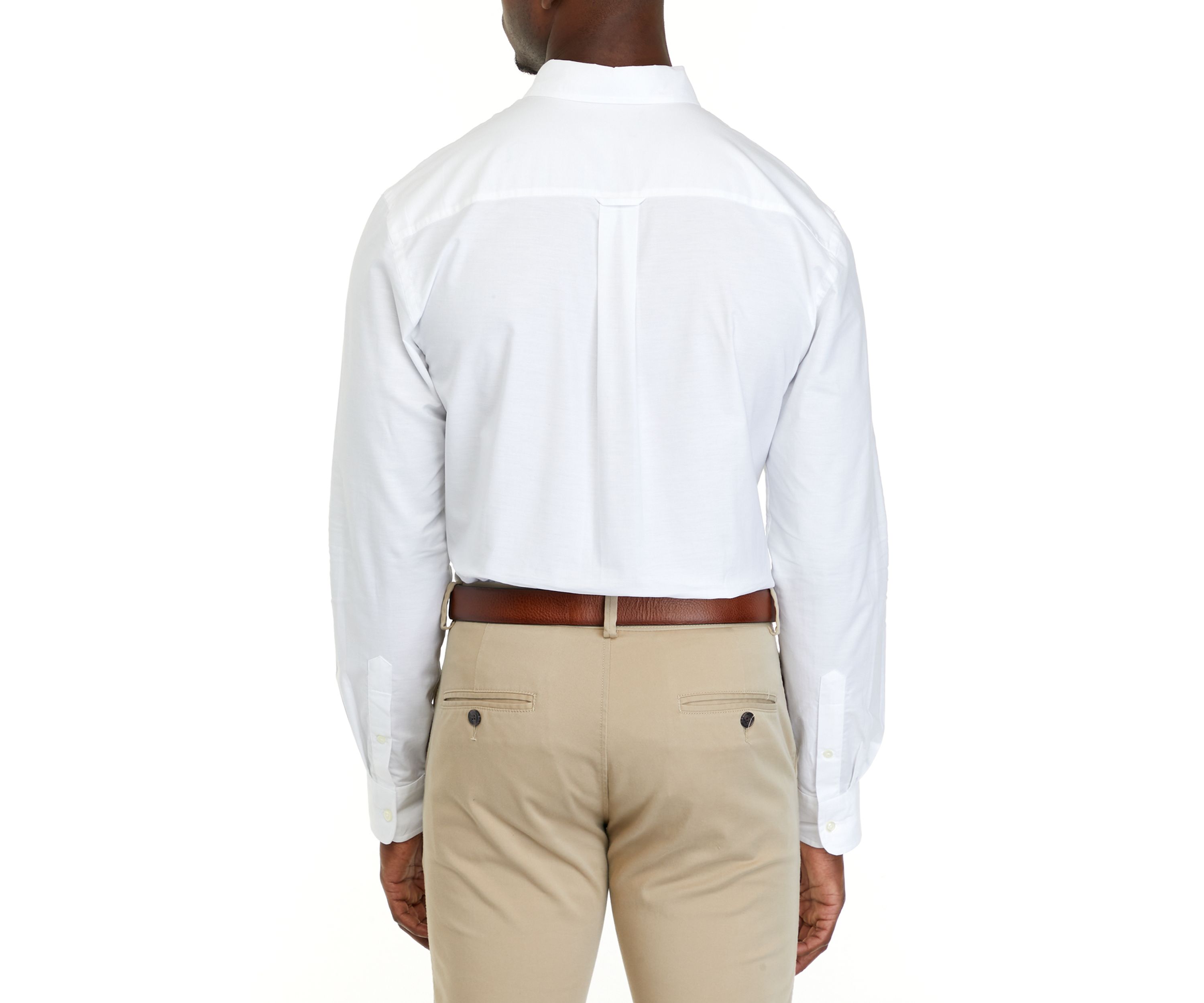 Mens Long Sleeve Woven Button Down Oxford Shirt