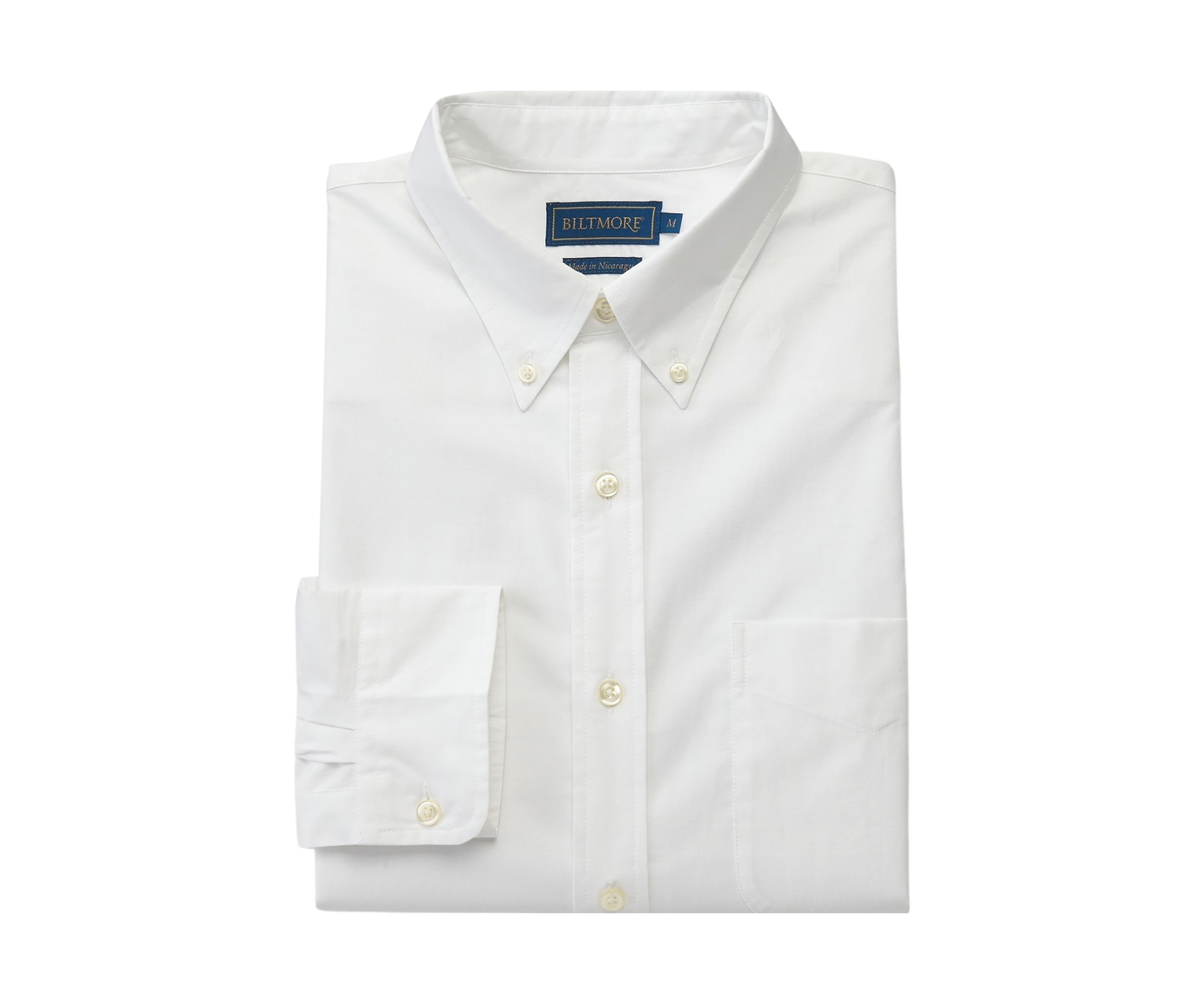 Mens Long Sleeve Woven Button Down Oxford Shirt