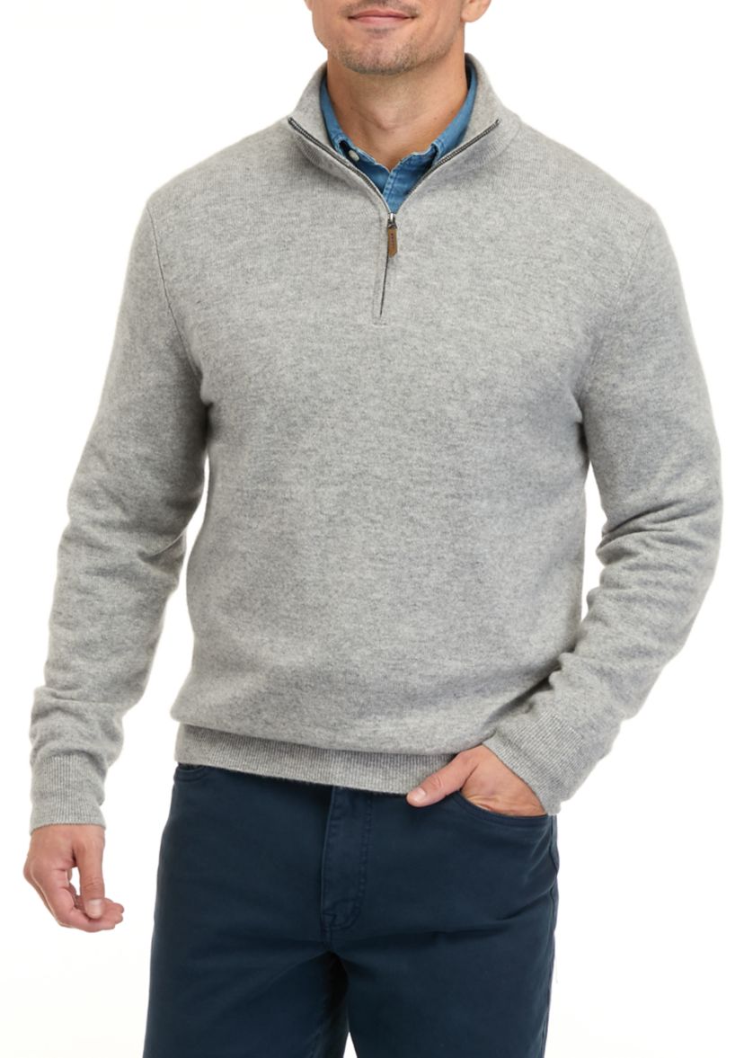Mens Cashmere 1/4 Zip Sweater