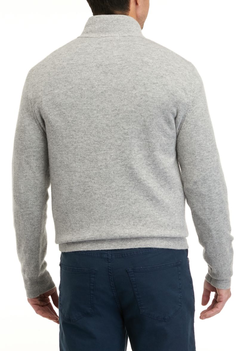 Mens Cashmere 1/4 Zip Sweater