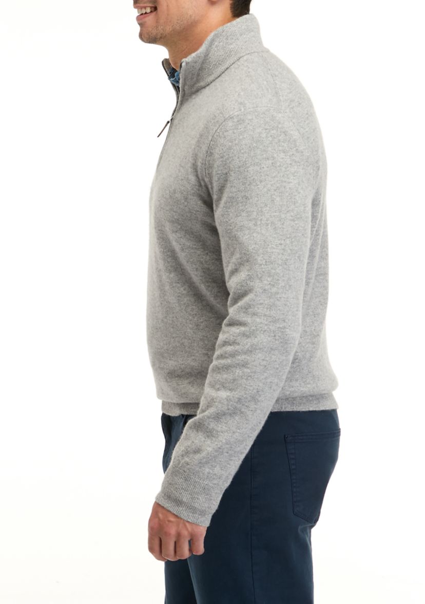 Mens Cashmere 1/4 Zip Sweater