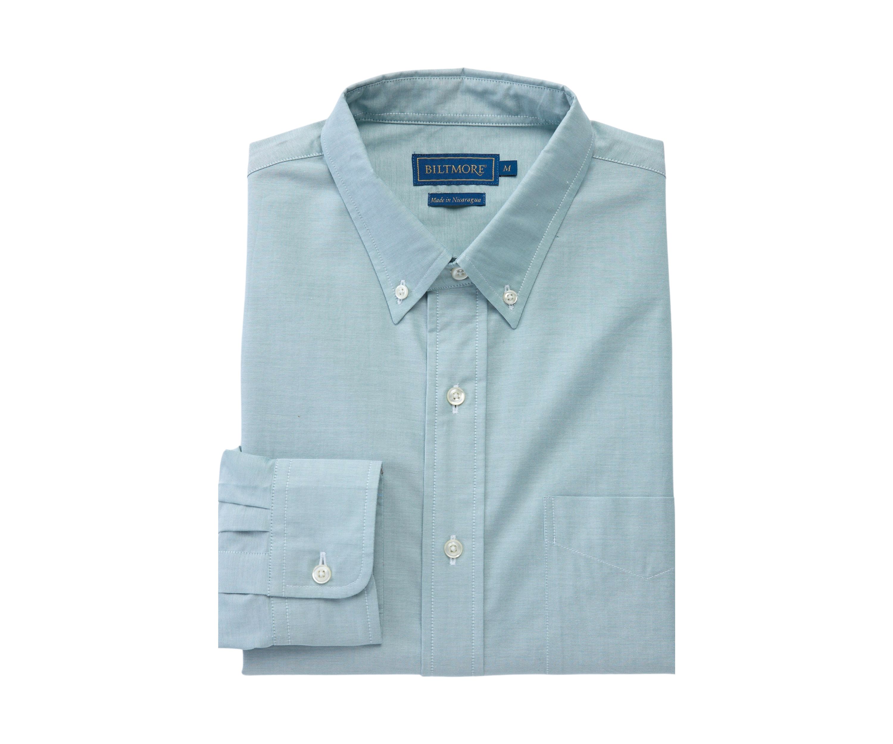 Mens Long Sleeve Woven Button Down Oxford Shirt