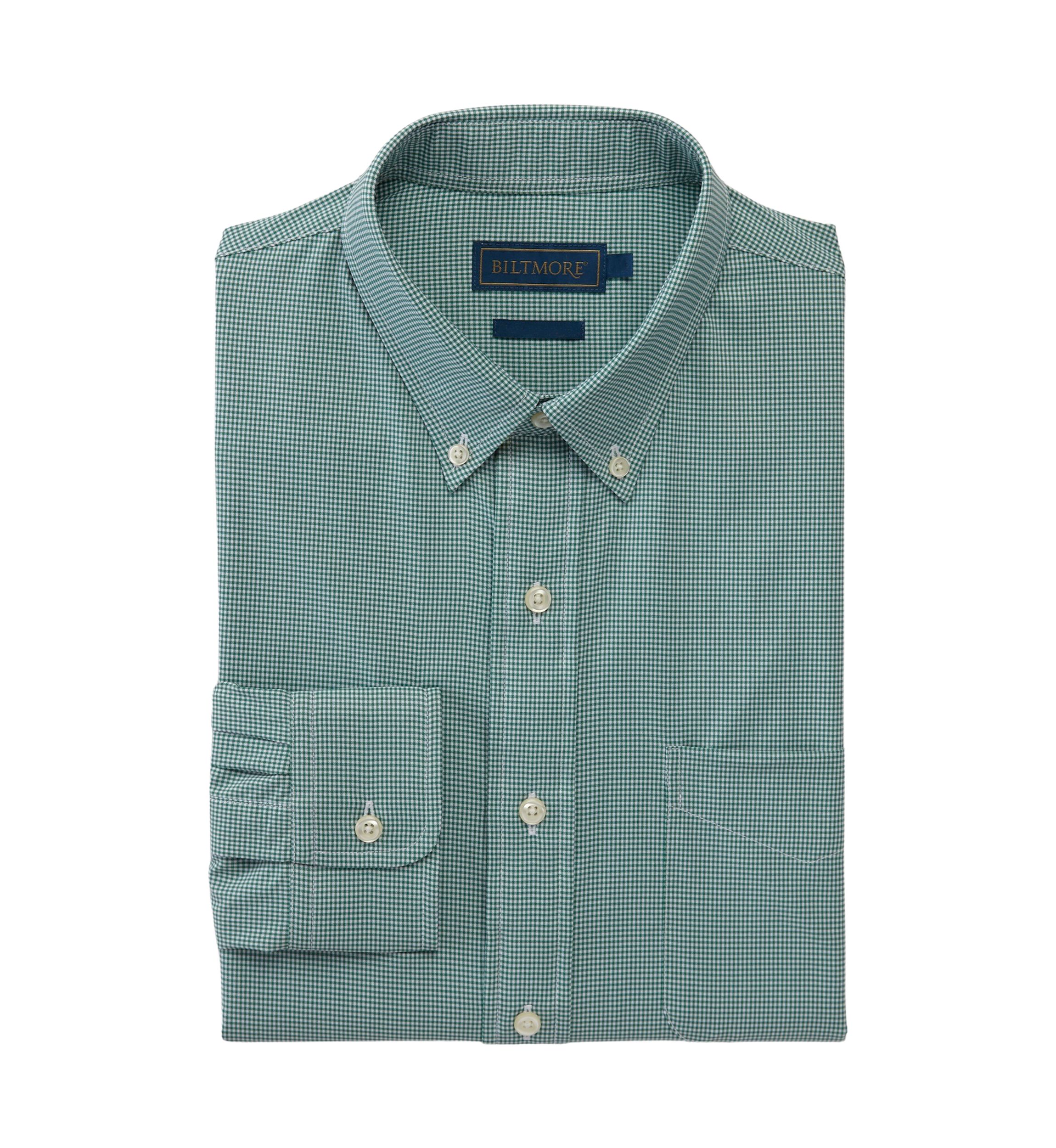 Mens Woven Plaid Button Down Shirt 