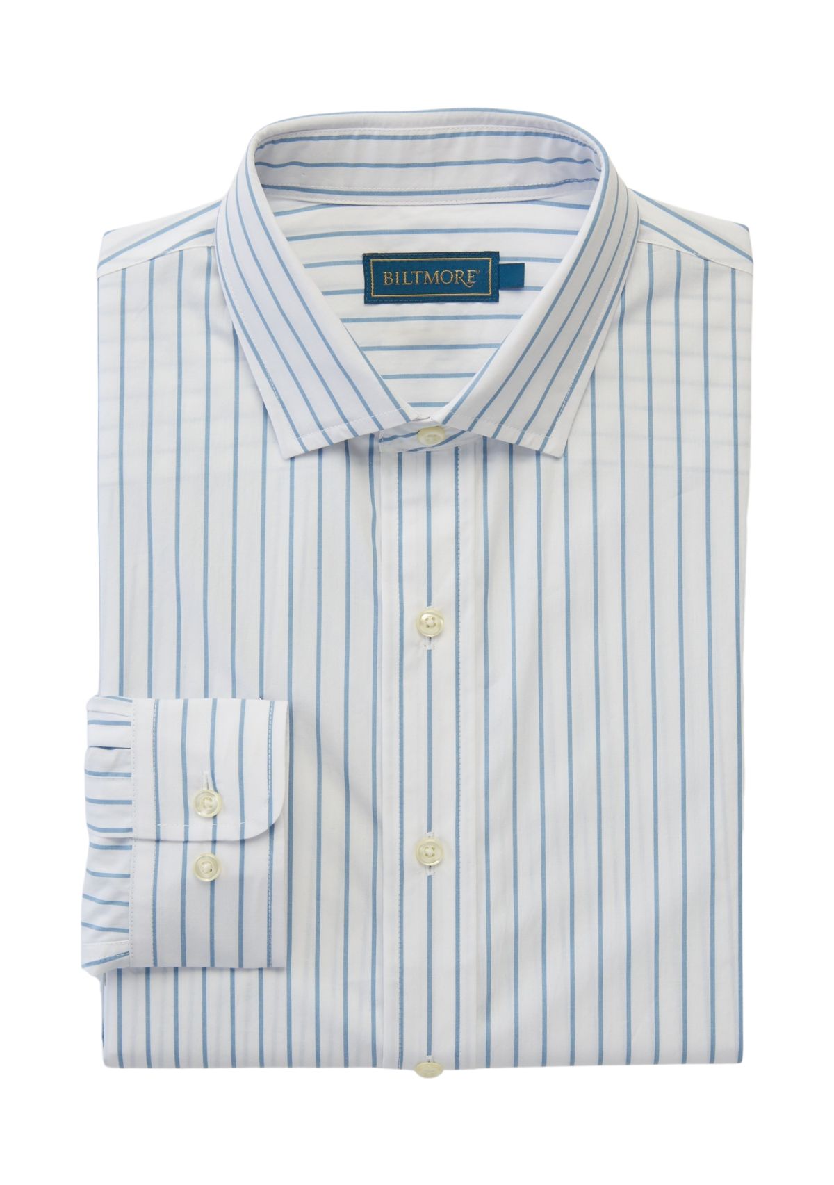 Long Sleeve Woven Striped Button Up Shirt 