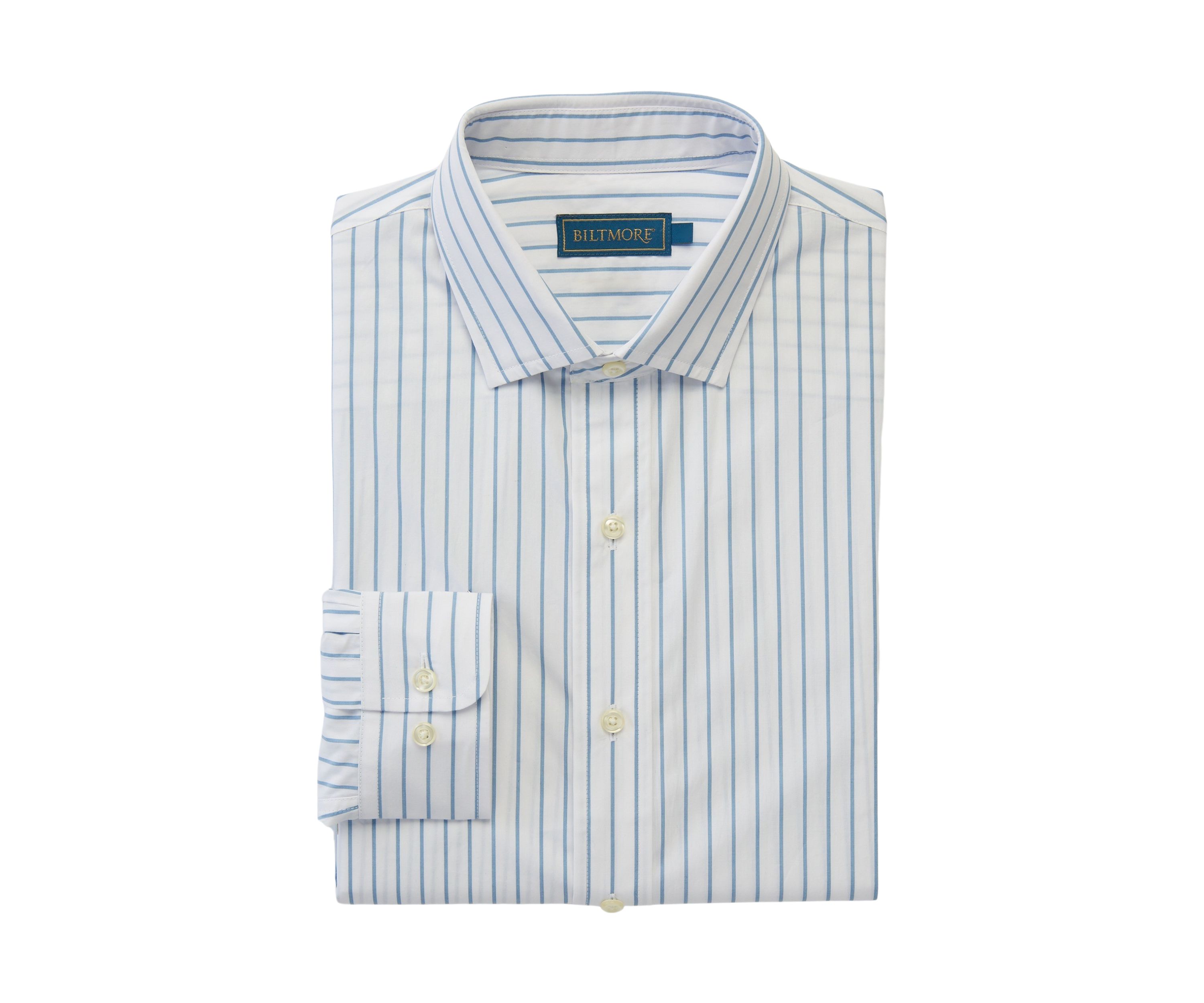 Long Sleeve Woven Striped Button Up Shirt 