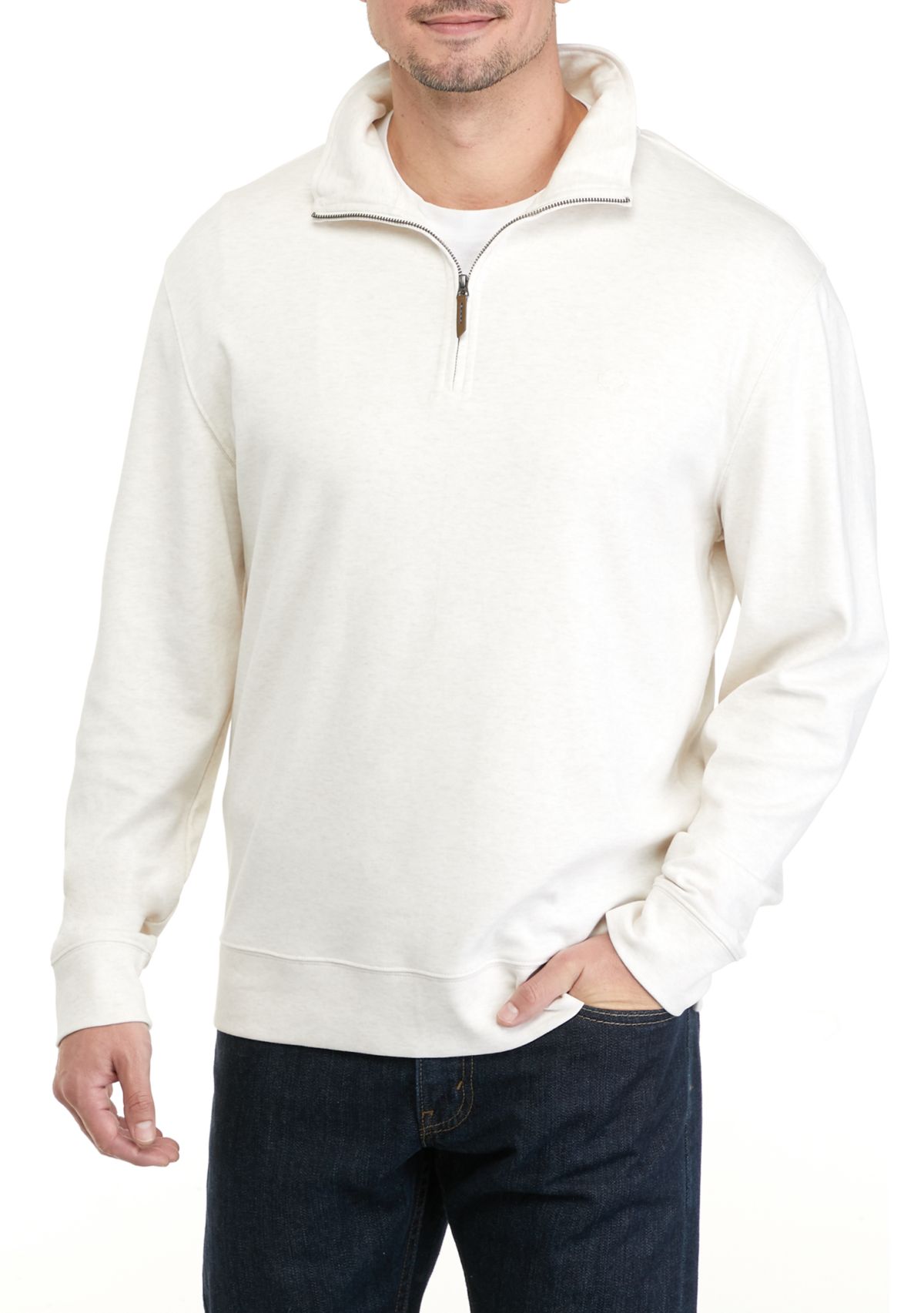 Mens Interlock Quarter Zip Sweatshirt