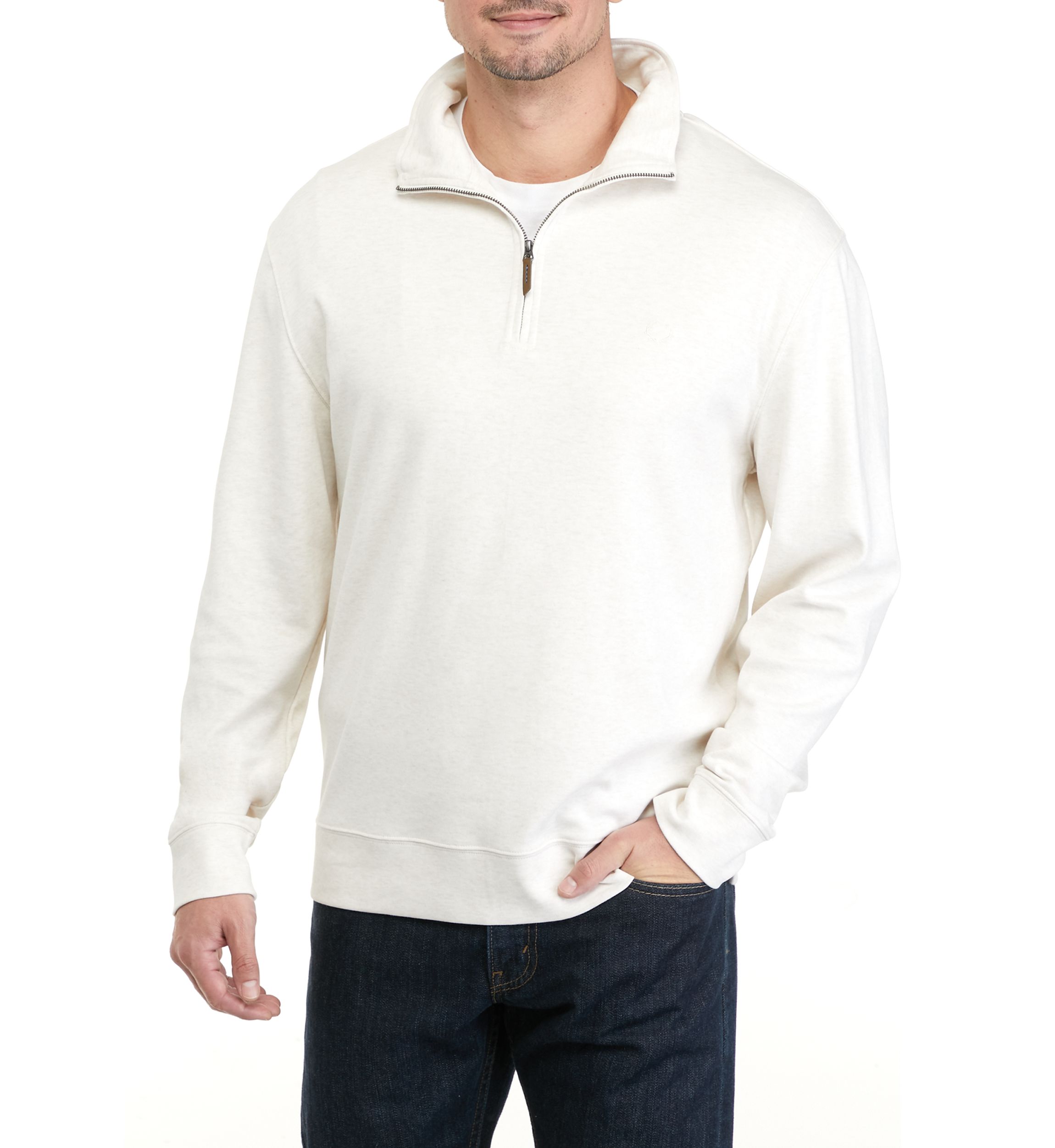 Mens Interlock Quarter Zip Sweatshirt