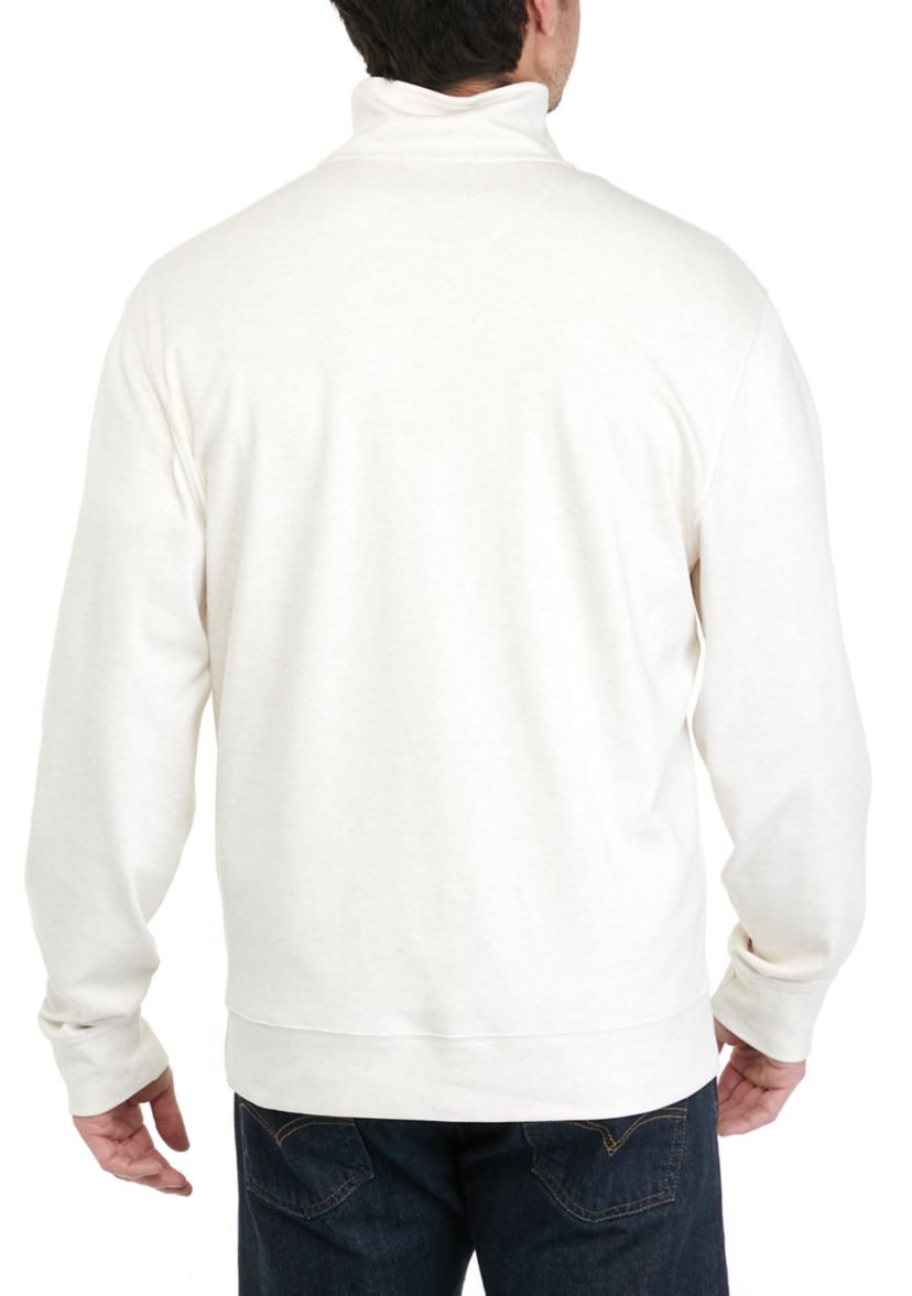 Mens Interlock Quarter Zip Sweatshirt
