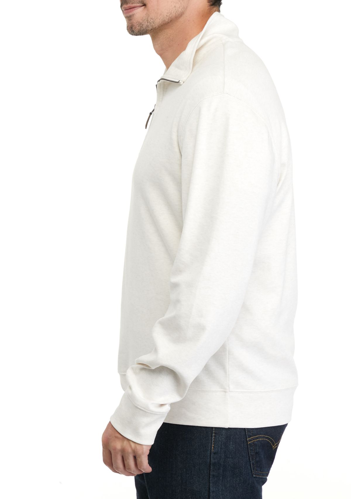 Mens Interlock Quarter Zip Sweatshirt