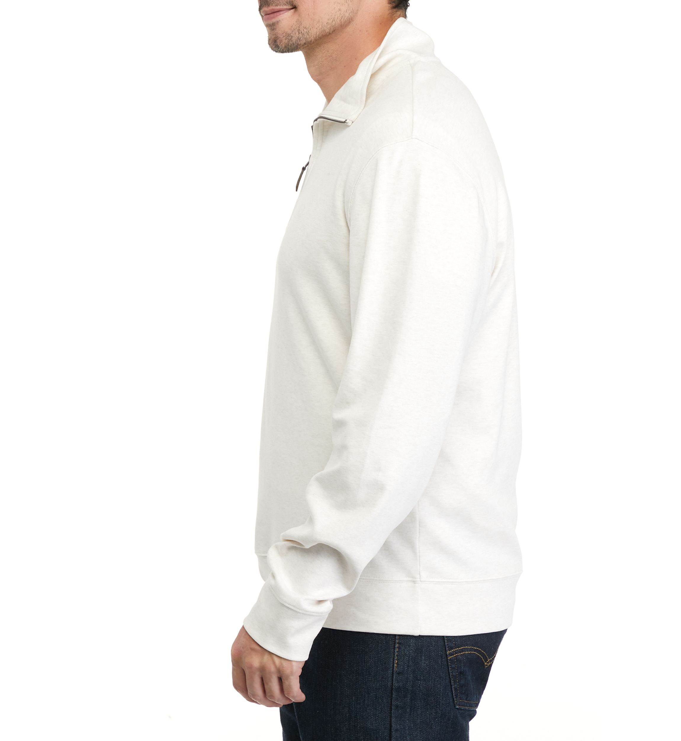 Mens Interlock Quarter Zip Sweatshirt
