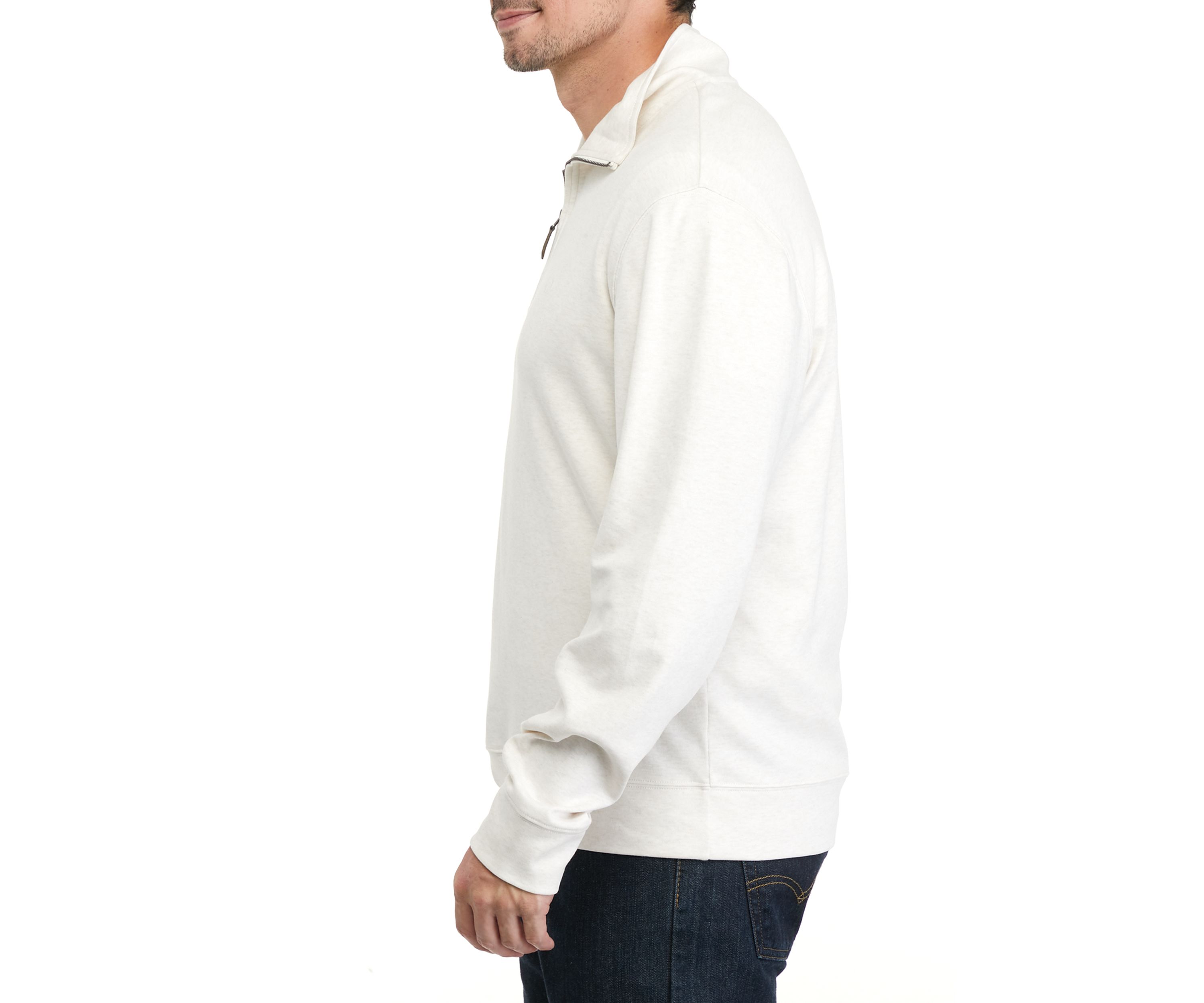 Mens Interlock Quarter Zip Sweatshirt
