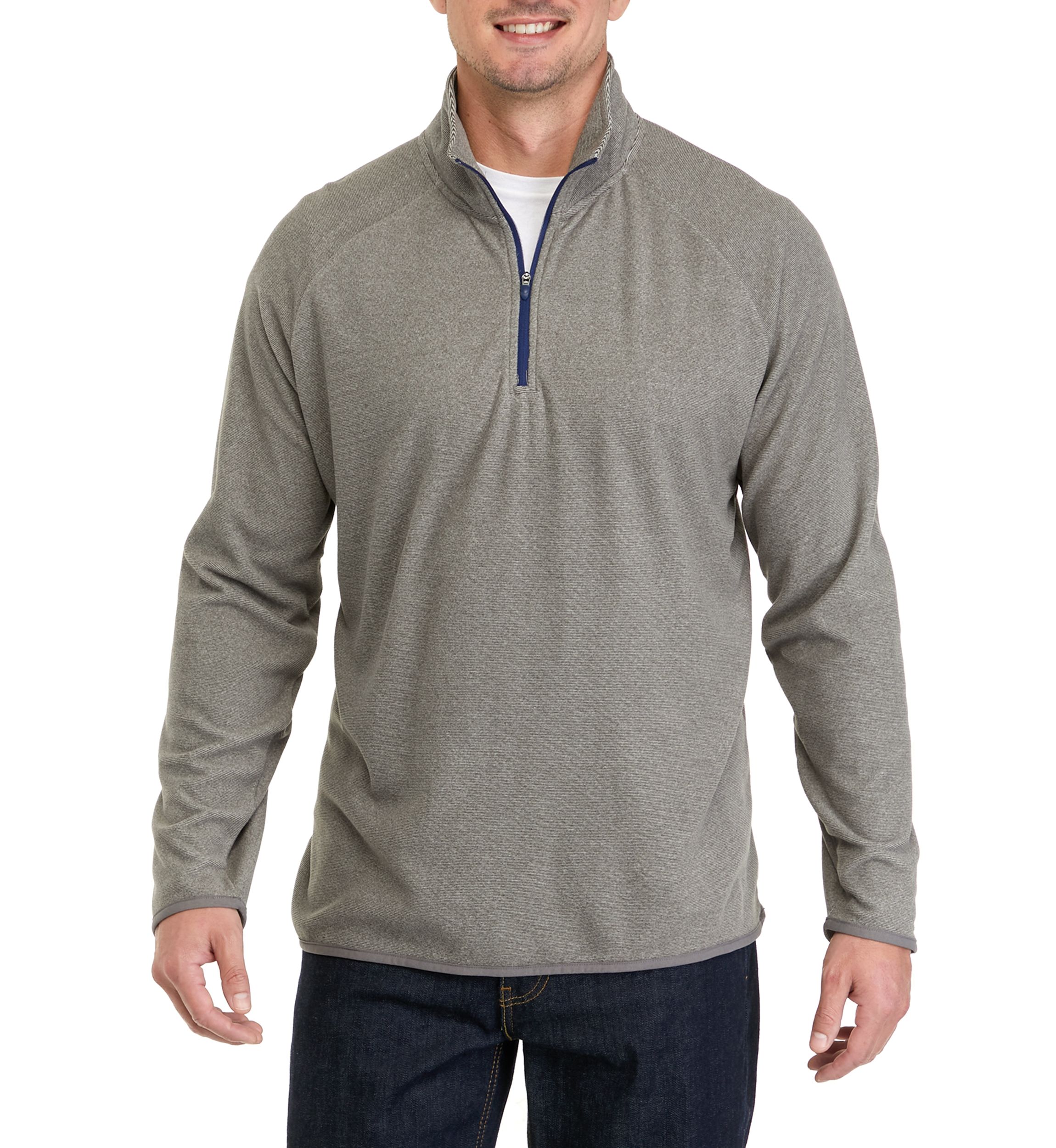 Mens Polar Fleece Quarter Zip Sweatshirt