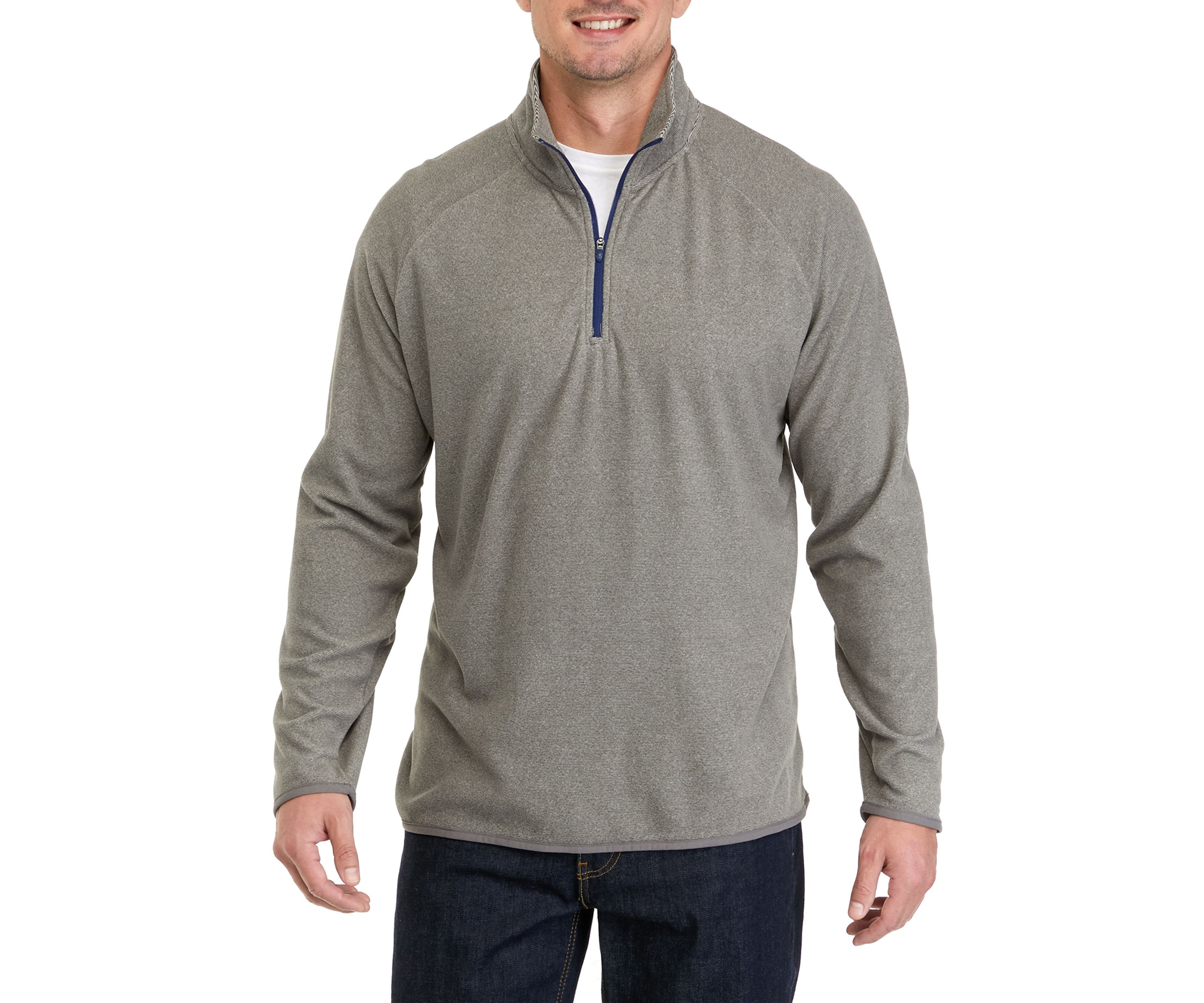 Mens Polar Fleece Quarter Zip Sweatshirt