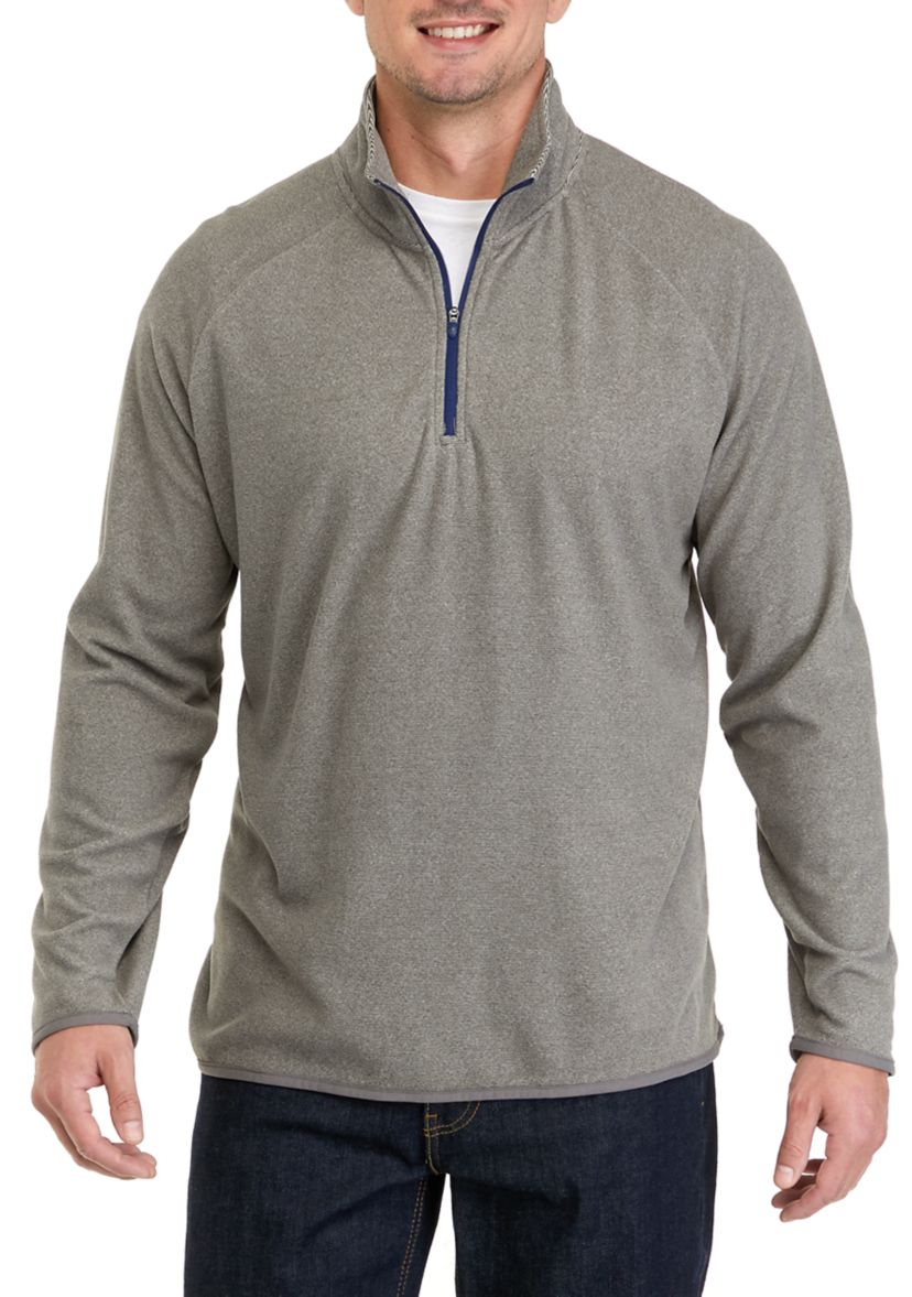 Mens Polar Fleece Quarter Zip Sweatshirt