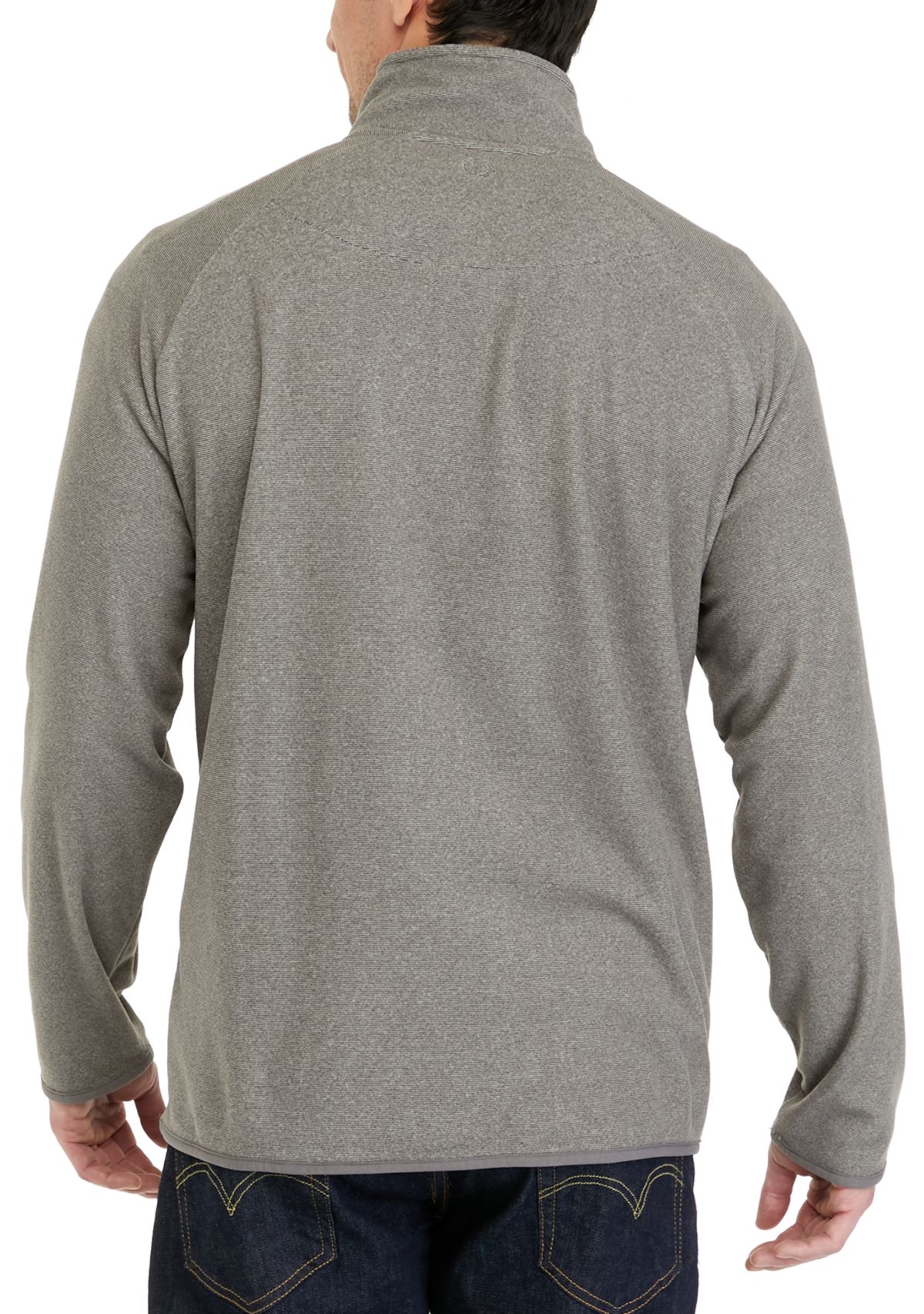 Mens Polar Fleece Quarter Zip Sweatshirt
