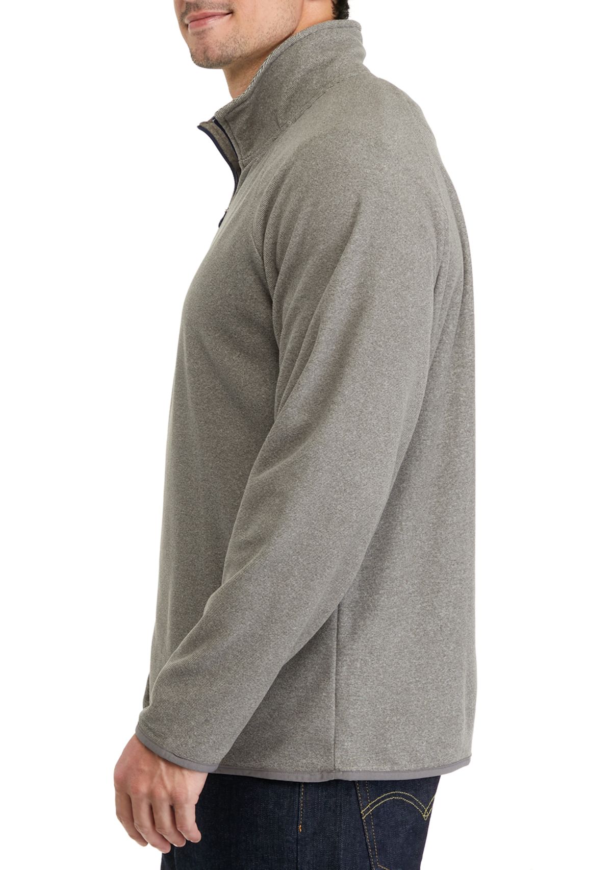 Mens Polar Fleece Quarter Zip Sweatshirt
