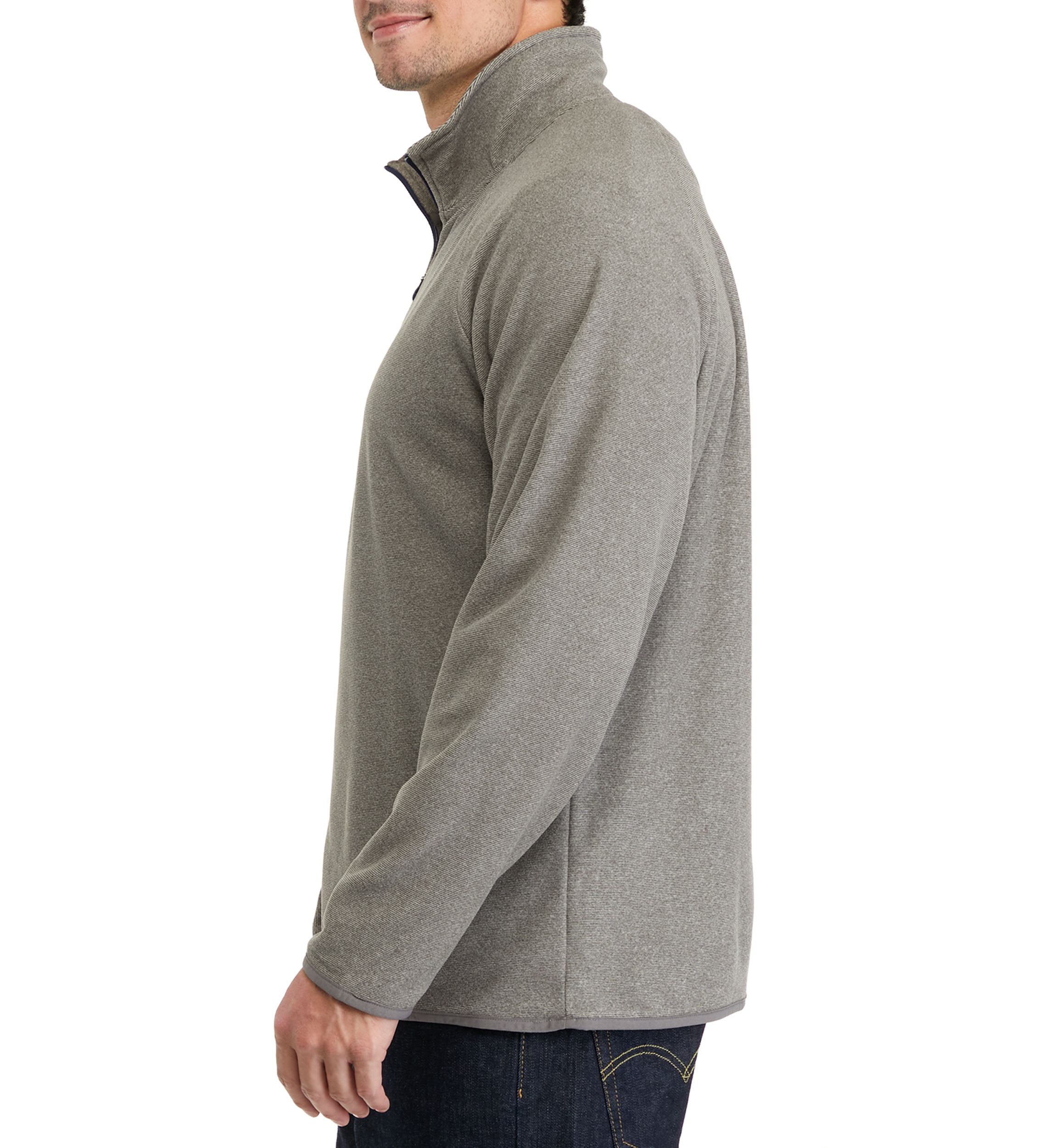 Mens Polar Fleece Quarter Zip Sweatshirt
