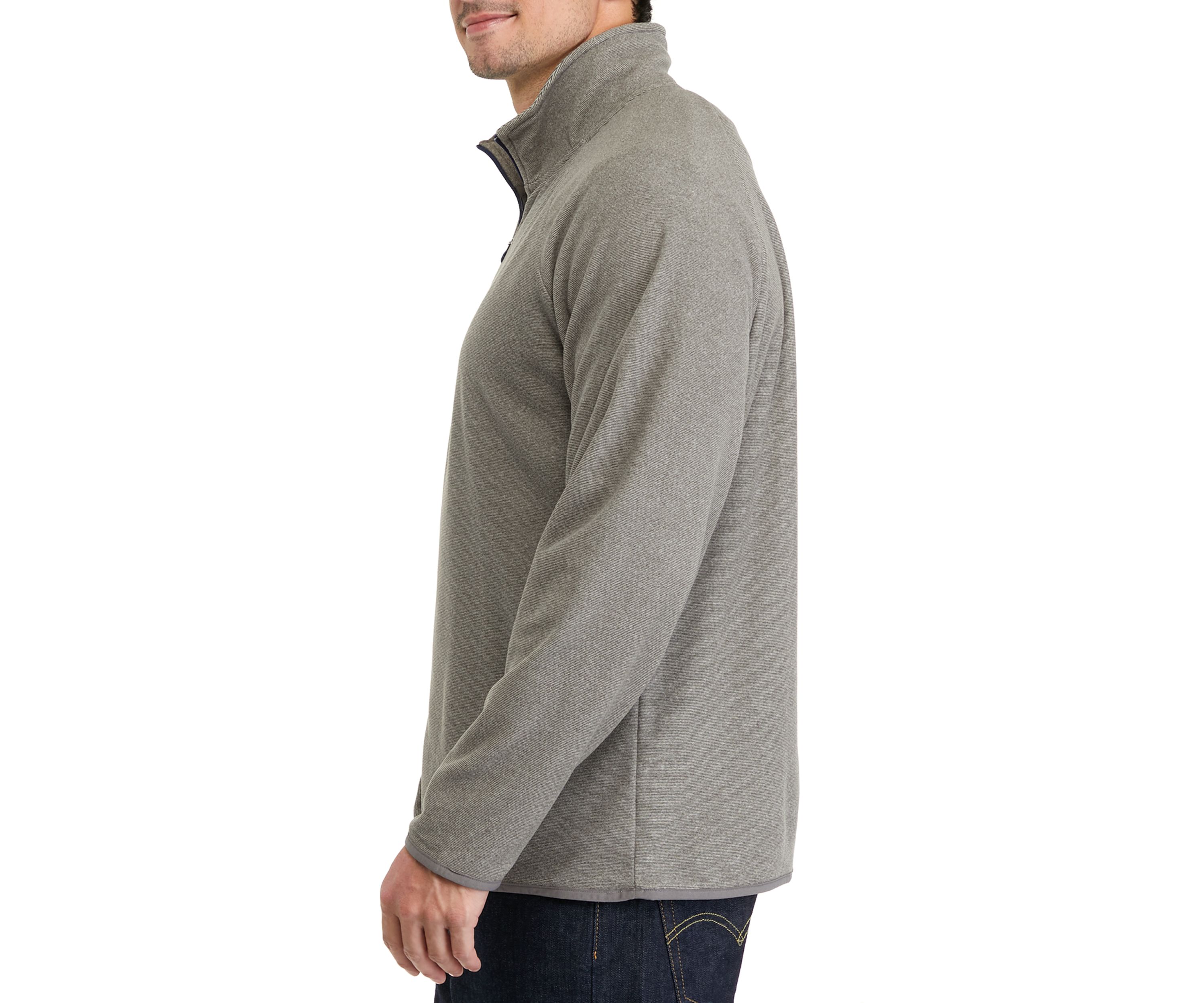 Mens Polar Fleece Quarter Zip Sweatshirt