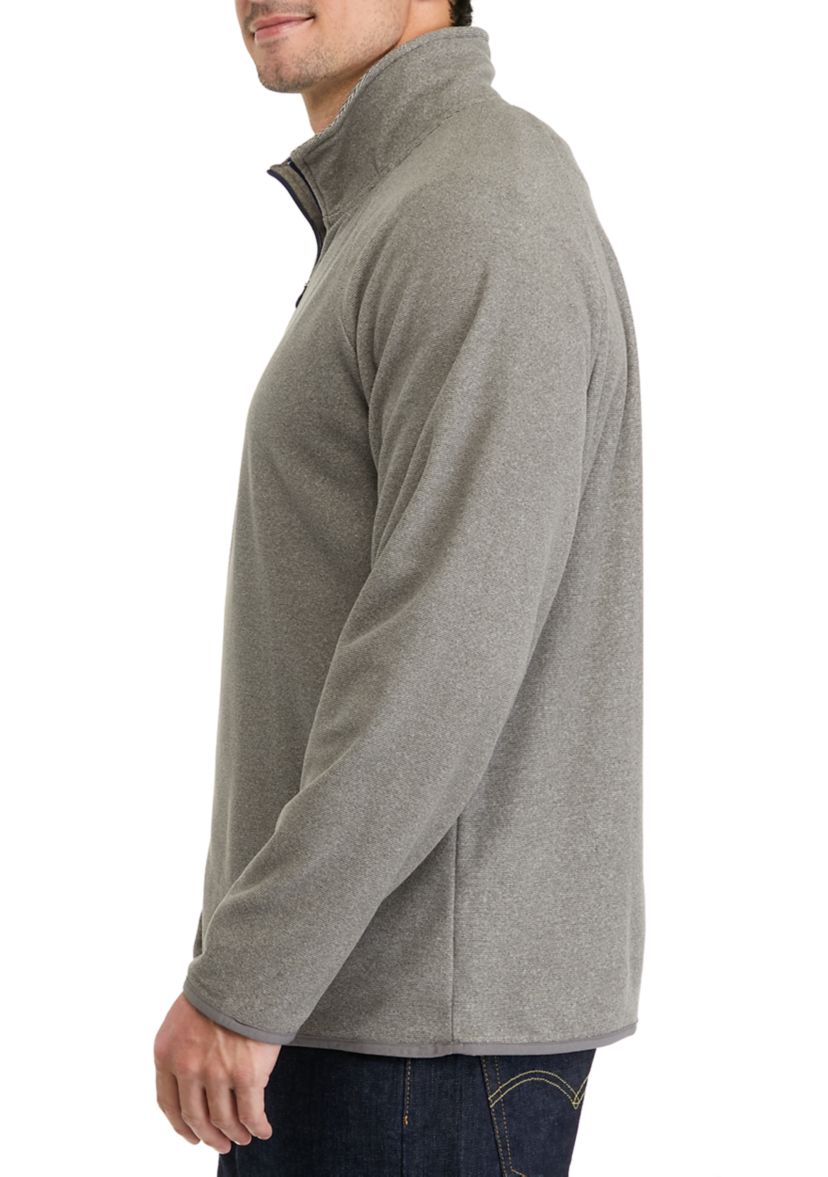 Mens Polar Fleece Quarter Zip Sweatshirt