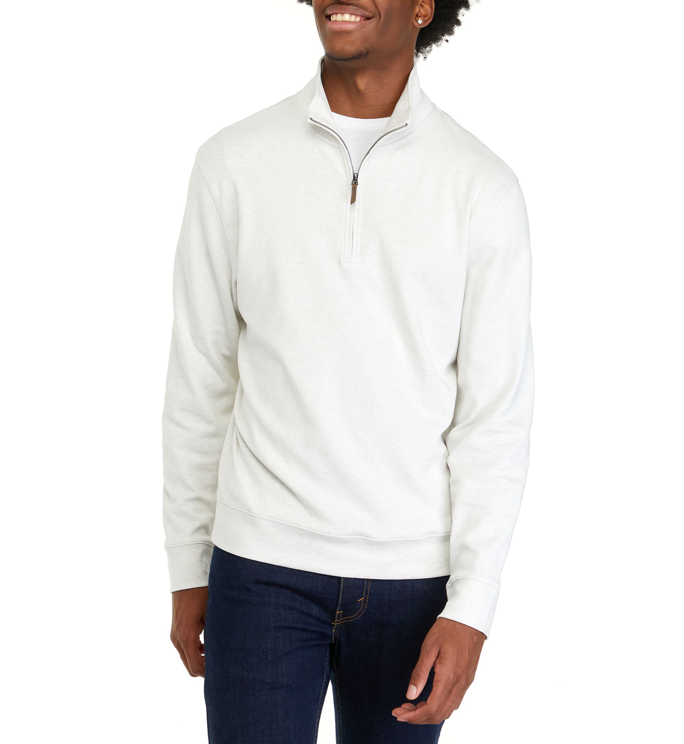 Mens Interlock Quarter Zip Sweatshirt