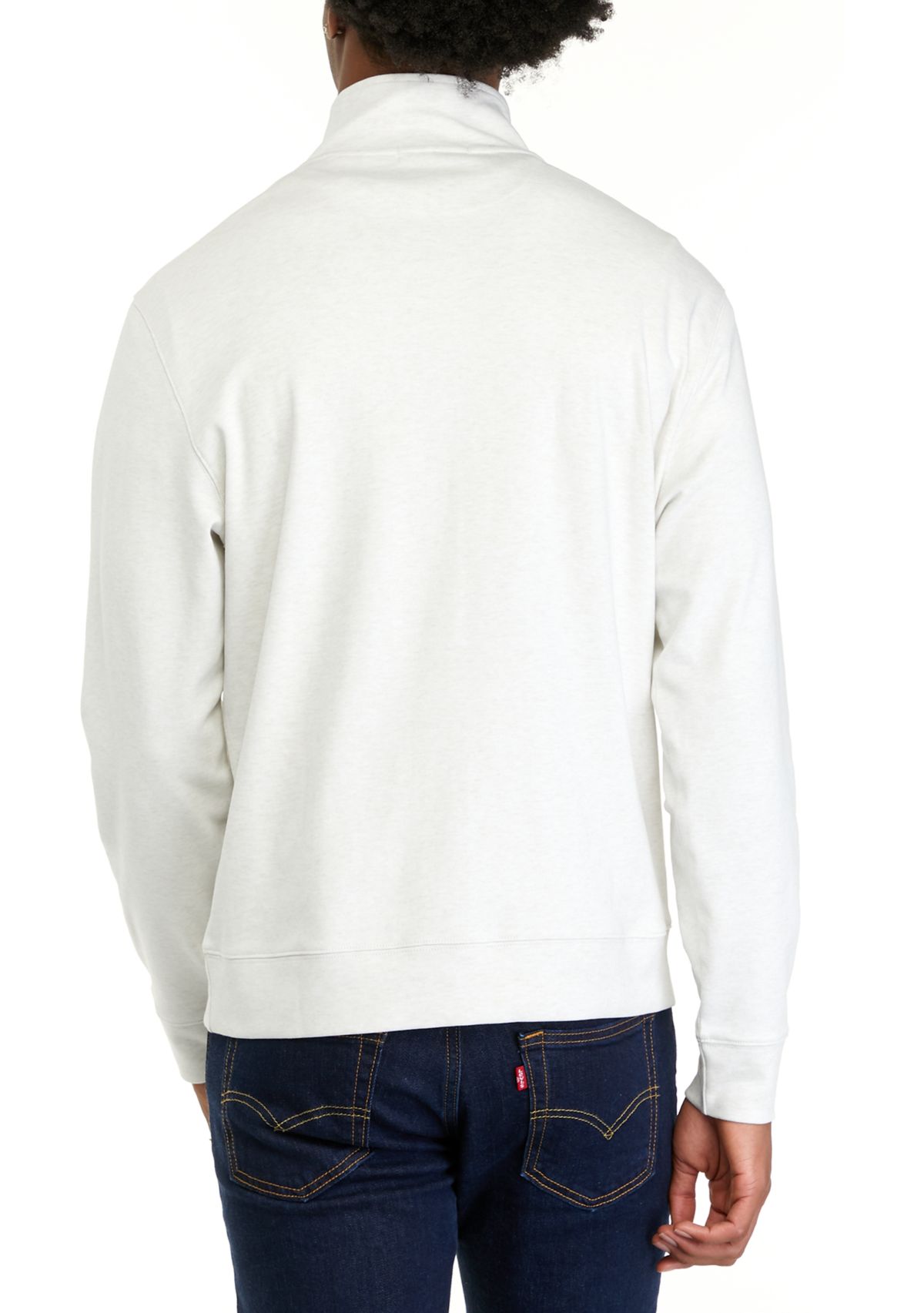 Mens Interlock Quarter Zip Sweatshirt