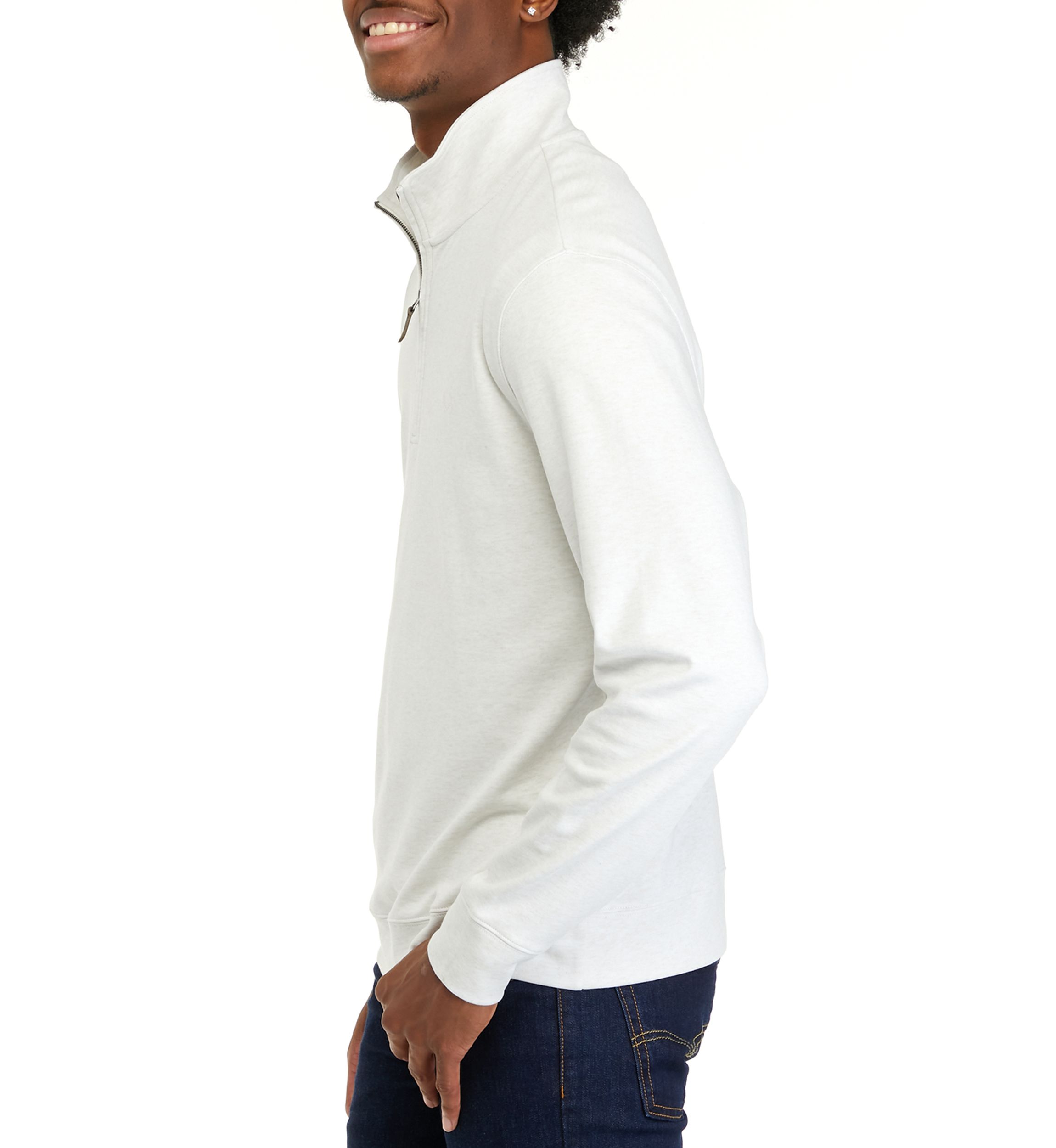Mens Interlock Quarter Zip Sweatshirt