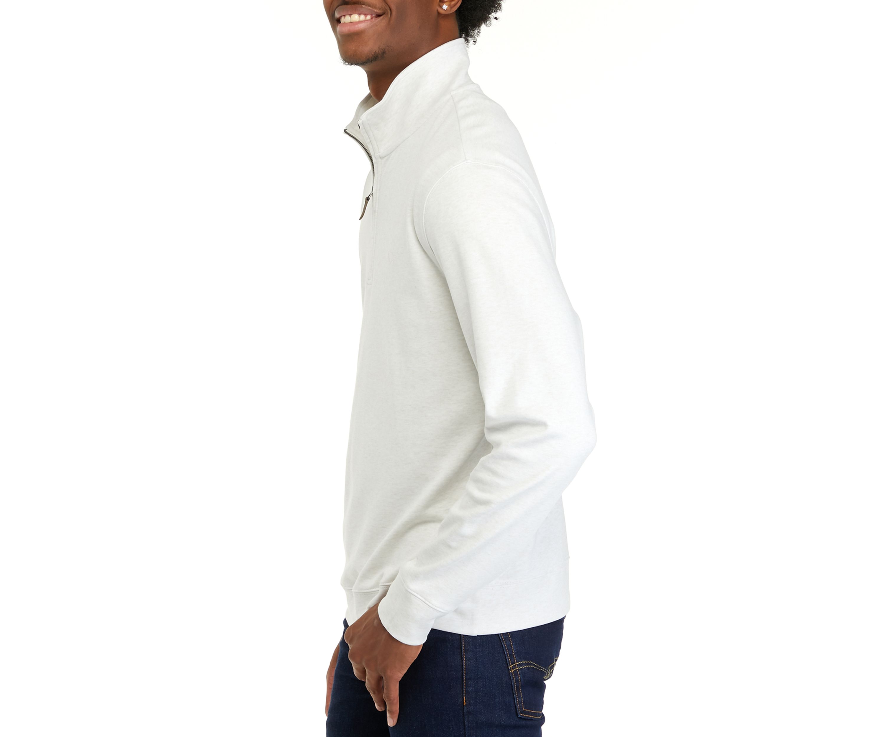 Mens Interlock Quarter Zip Sweatshirt