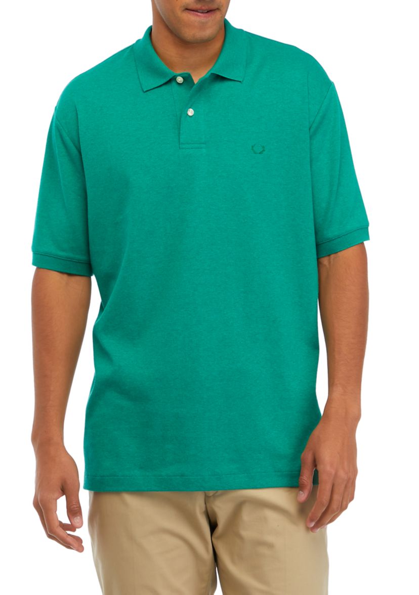Mens Short Sleeve Interlock Polo Shirt
