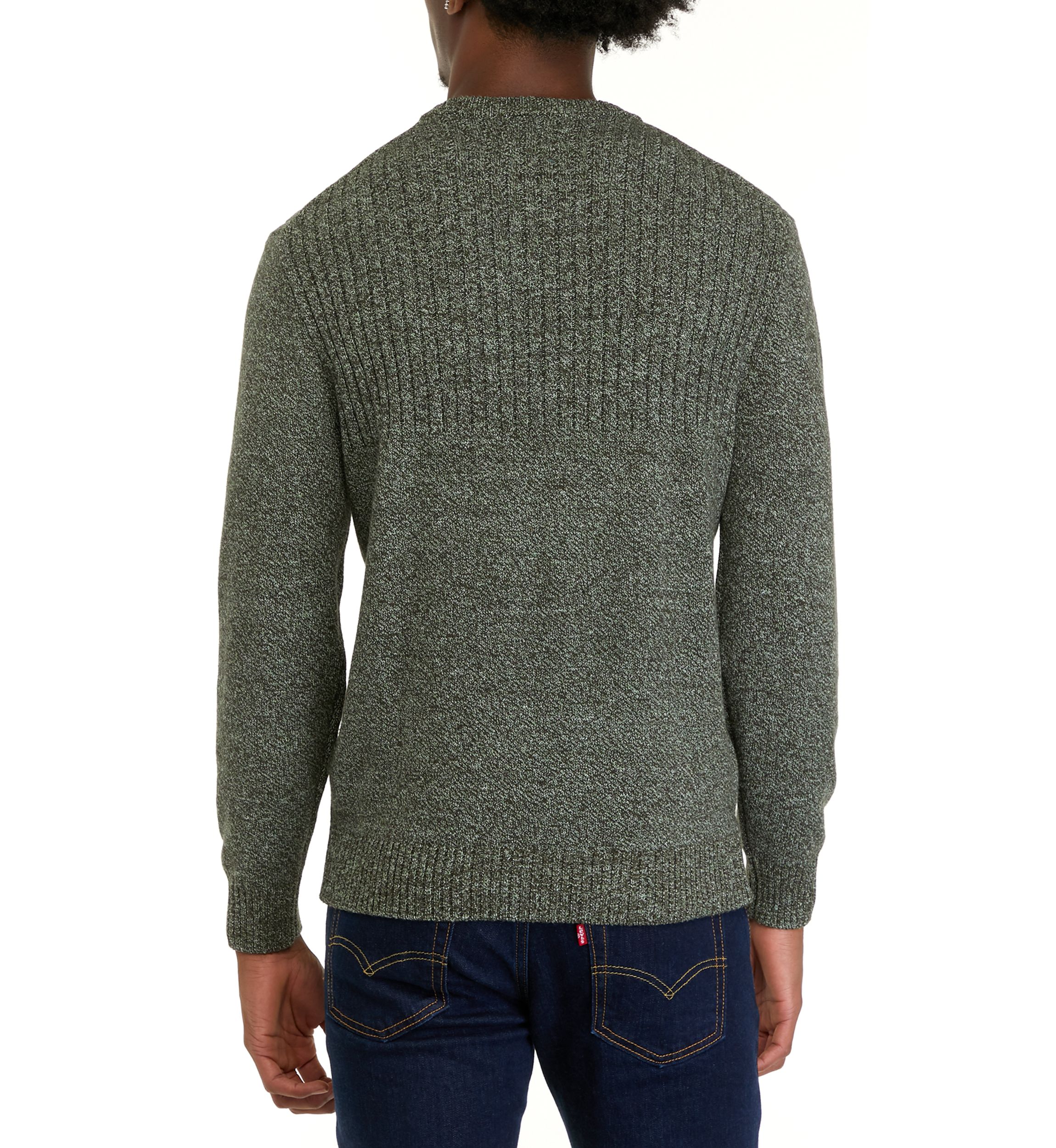 Mens Marled Crew Neck Sweater