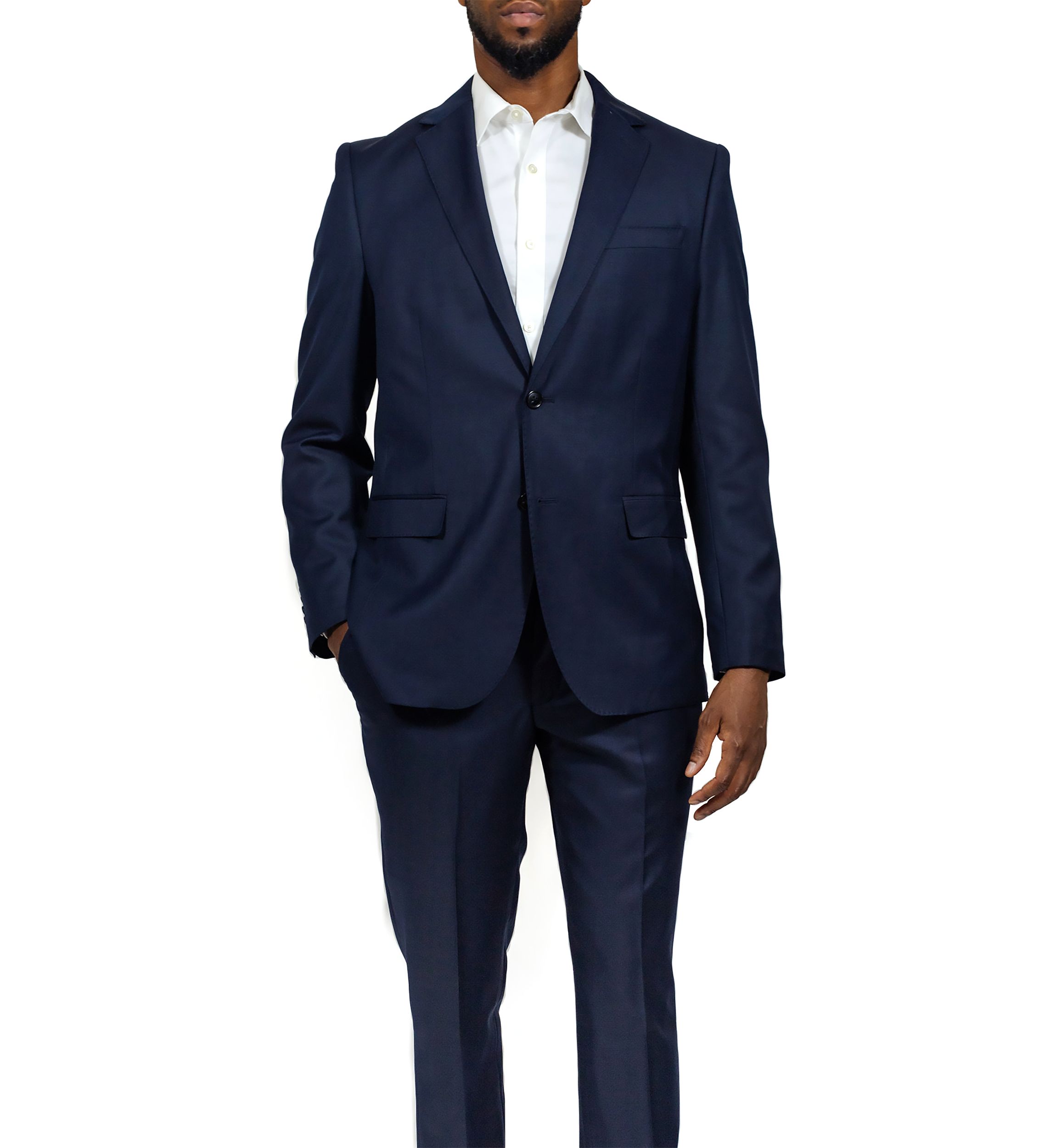 Mens Navy Wool Suit Jacket
