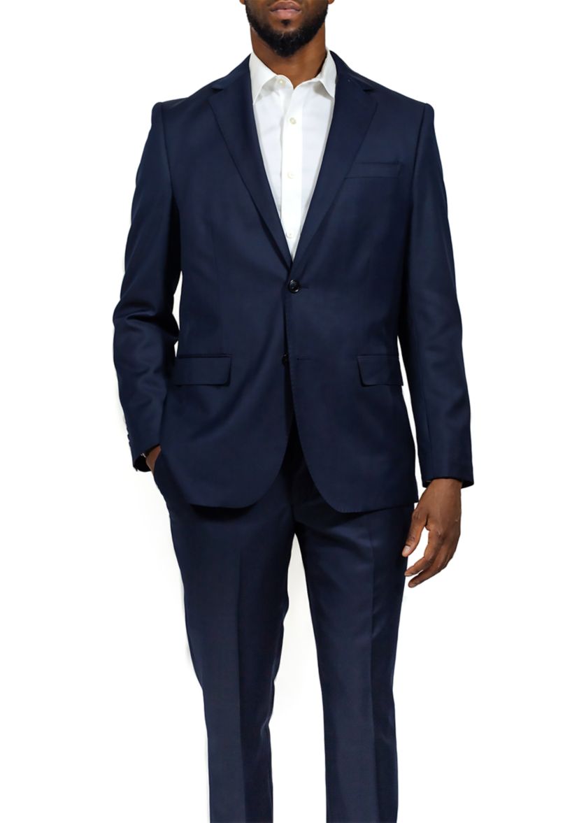 Mens Navy Wool Suit Jacket