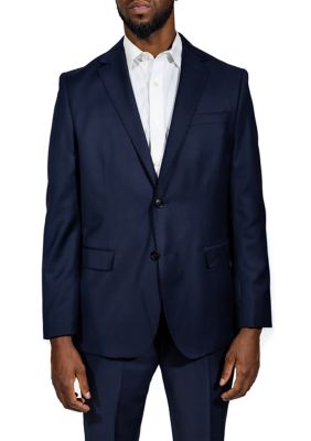 Men's Navy Wool Suit Jacket